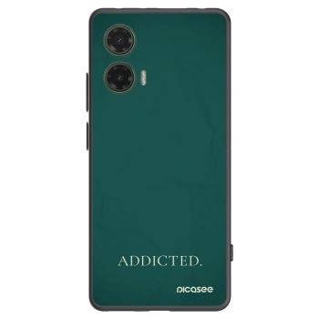 Picasee husă neagră din silicon pentru Motorola Moto G35 5G - Addicted