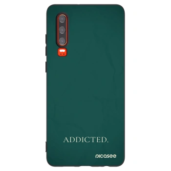 Picasee husă neagră din silicon pentru Huawei P30 - Addicted