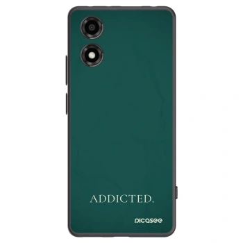 Picasee husă neagră din silicon pentru Motorola Moto E14 - Addicted