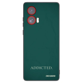 Picasee husă neagră din silicon pentru Motorola Edge 50 Fusion - Addicted