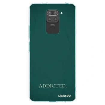 Picasee husă neagră din silicon pentru Xiaomi Redmi Note 9 - Addicted
