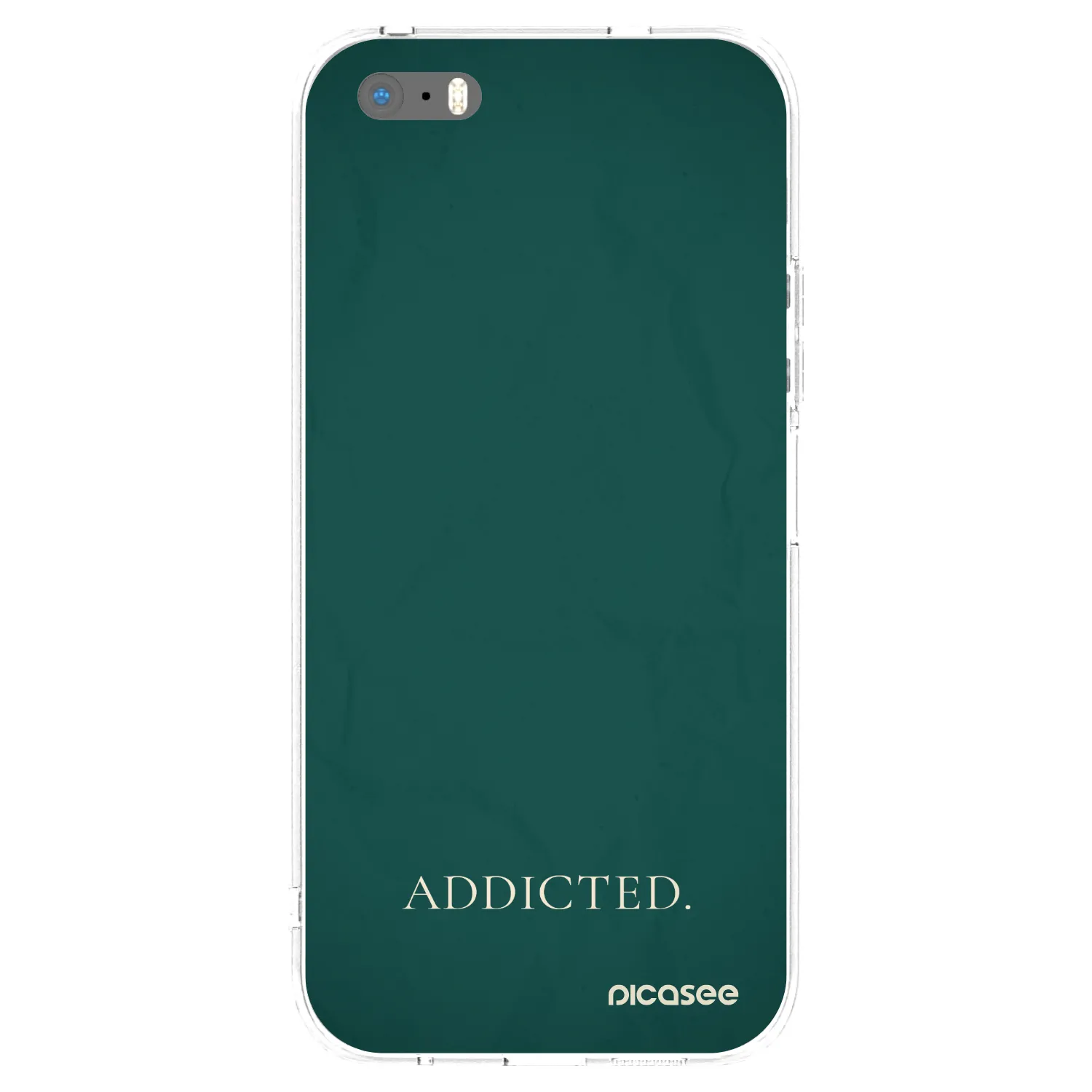 Picasee husă transparentă din silicon pentru Apple iPhone 5/5S/SE - Addicted