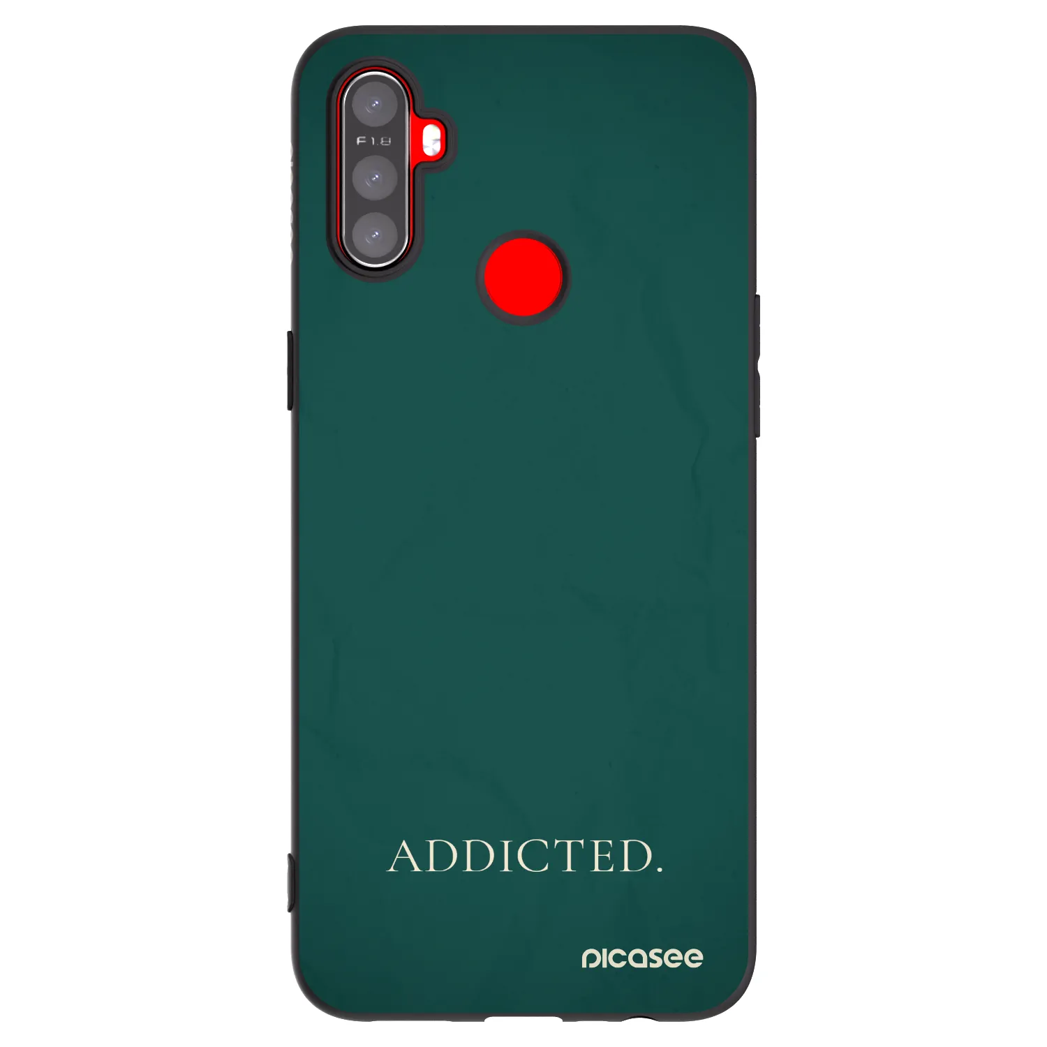 Picasee husă neagră din silicon pentru Realme C3 - Addicted