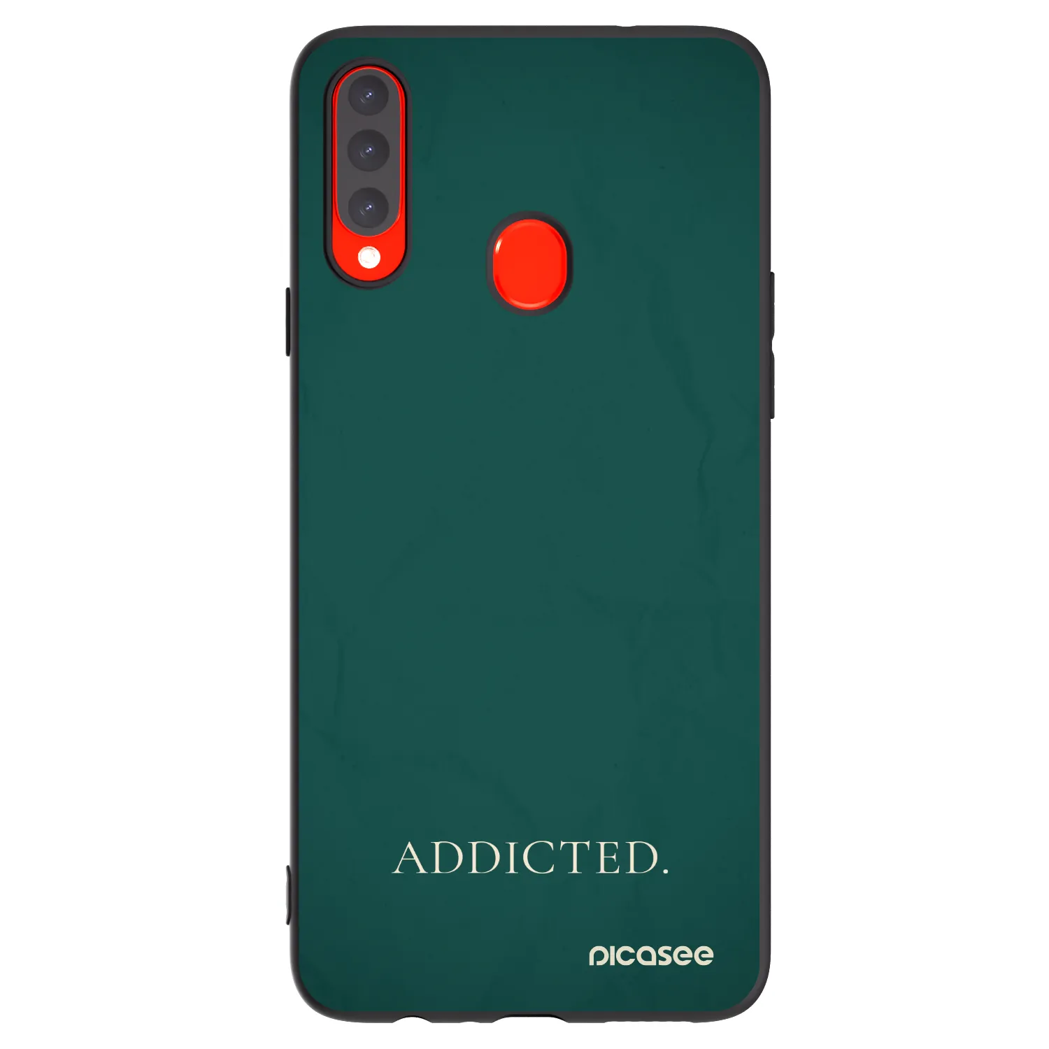 Picasee husă neagră din silicon pentru Samsung Galaxy A20s - Addicted