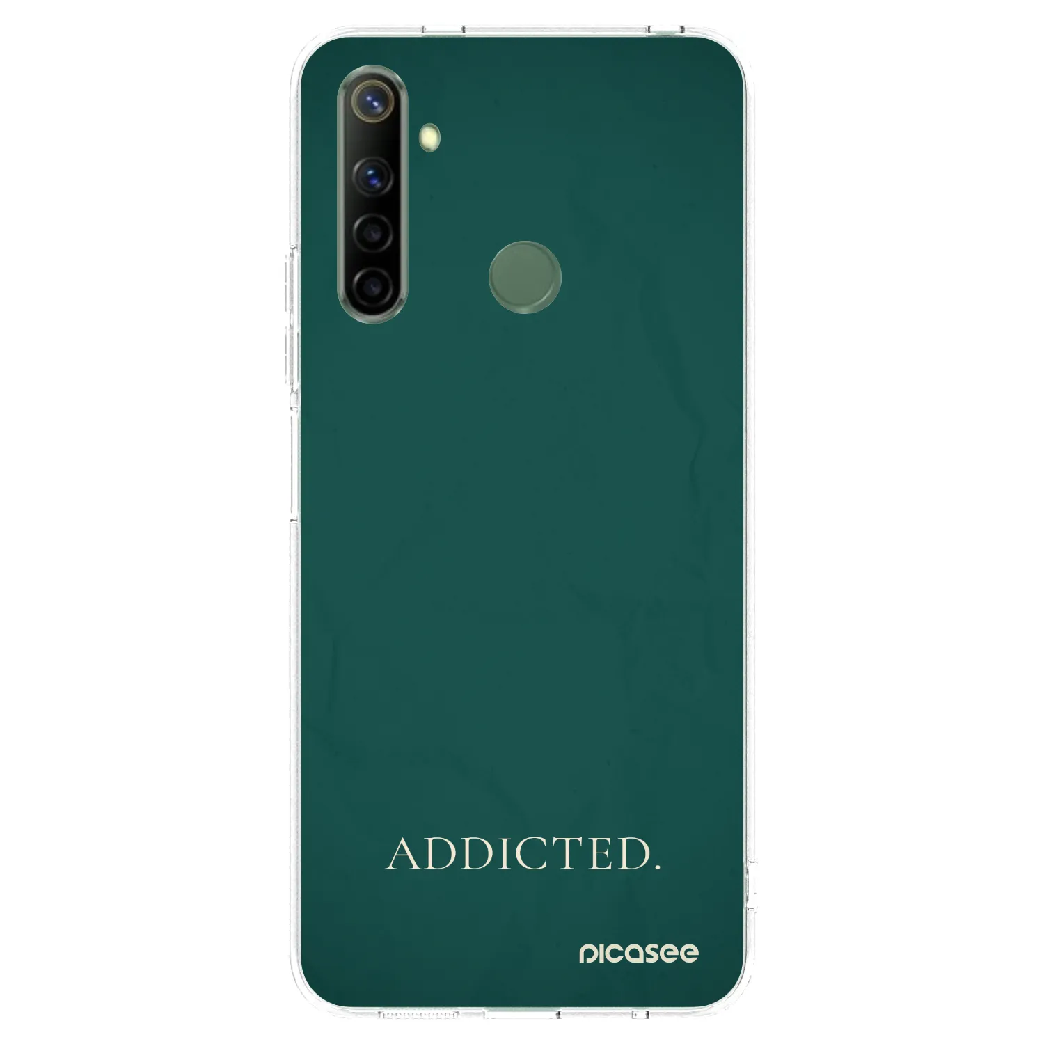 Picasee husă transparentă din silicon pentru Realme 6i - Addicted