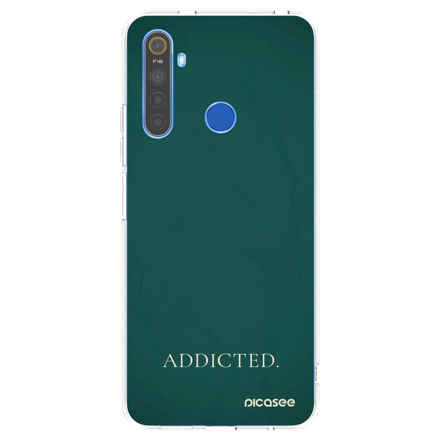 Picasee husă transparentă din silicon pentru Realme 5 - Addicted