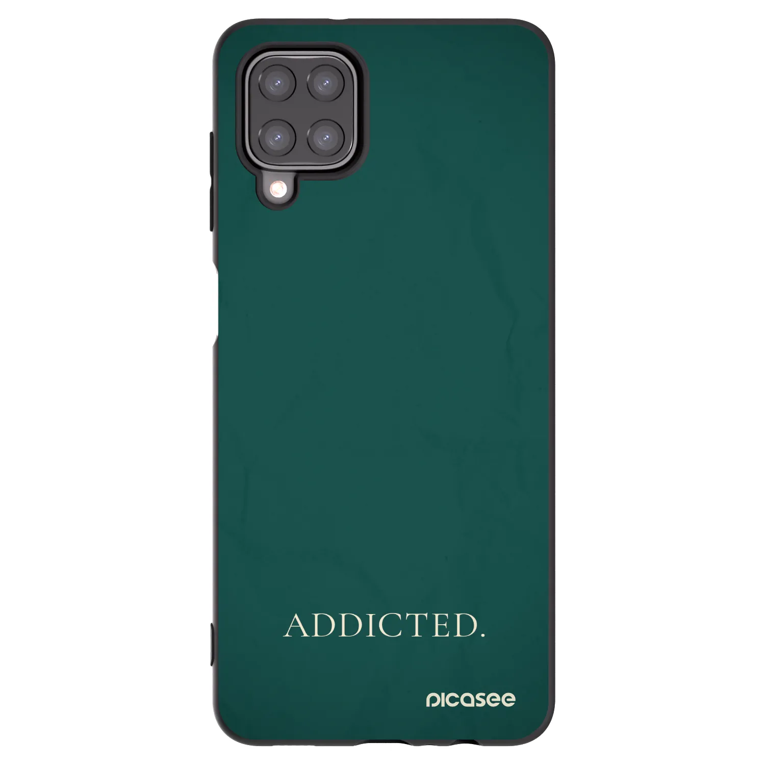 Picasee husă neagră din silicon pentru Samsung Galaxy A12 A125F - Addicted