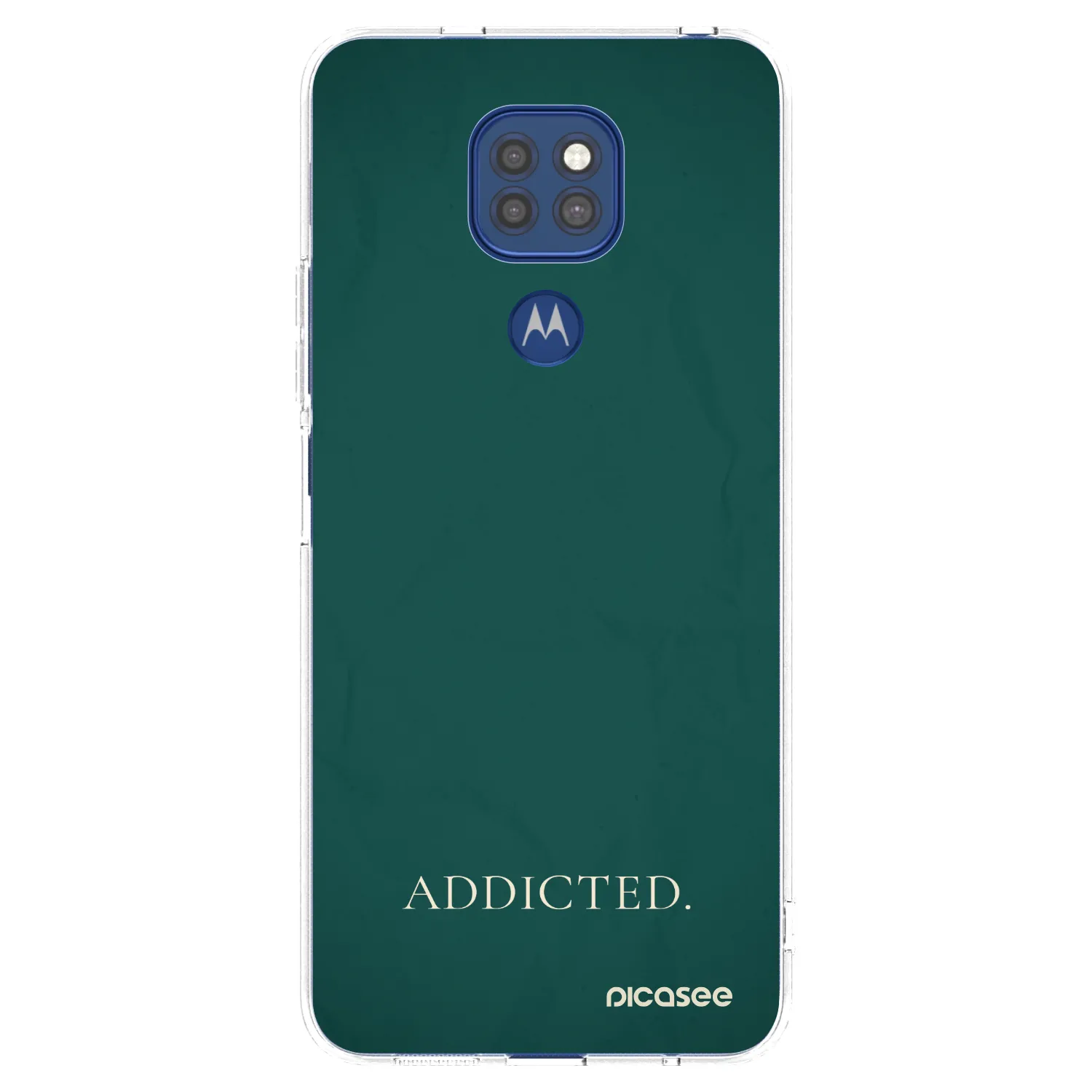 Picasee husă transparentă din silicon pentru Motorola Moto G9 Play - Addicted