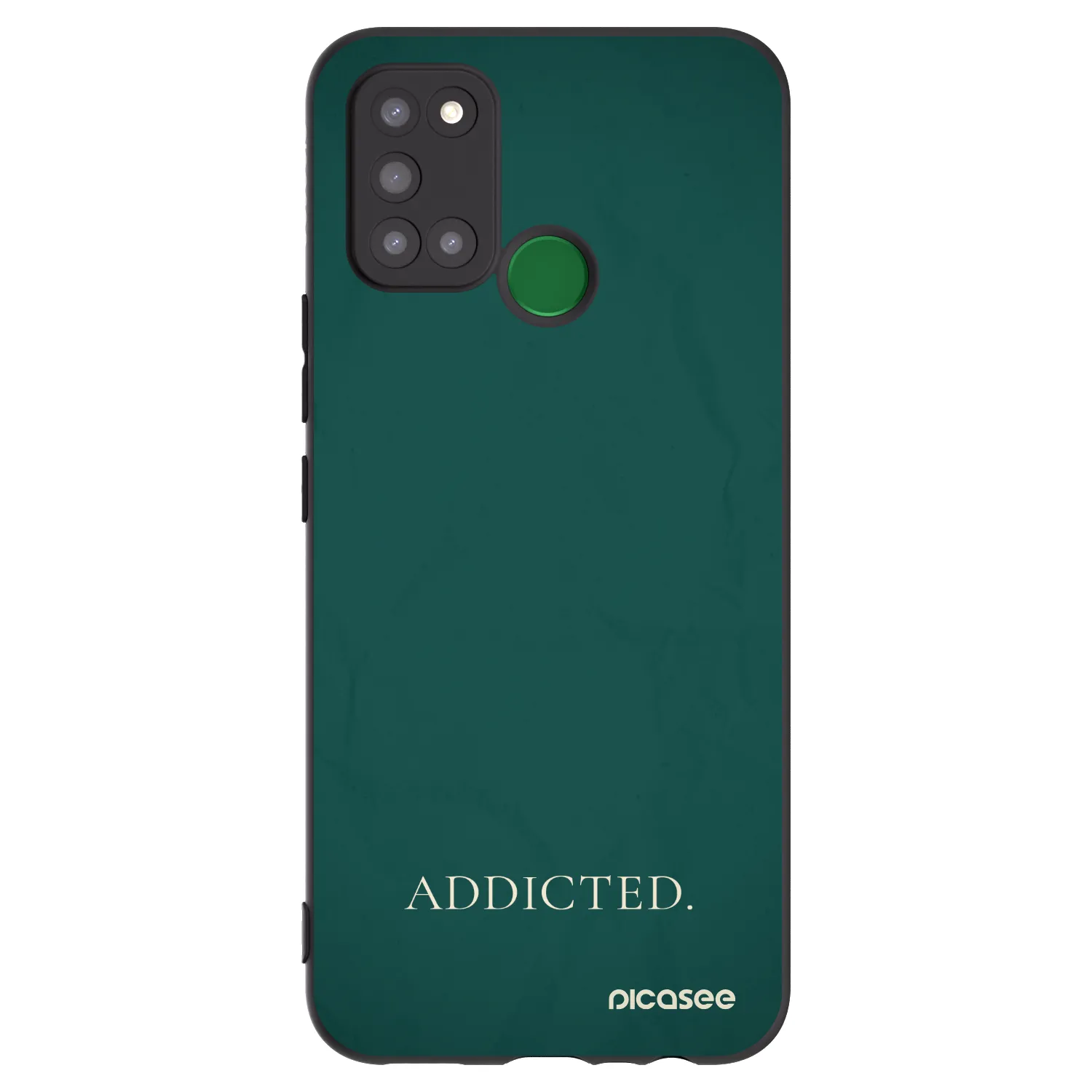 Picasee husă neagră din silicon pentru Realme 7i - Addicted