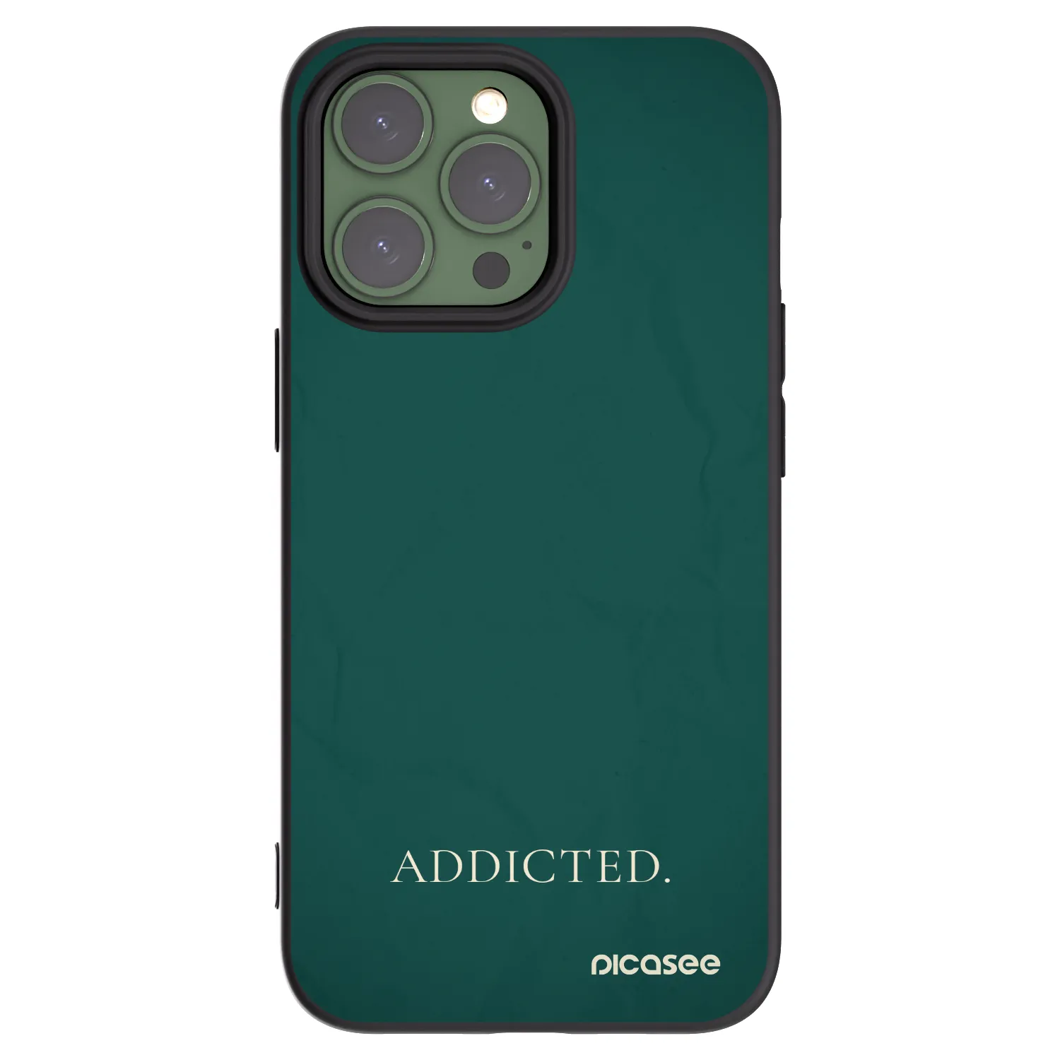 Picasee husă neagră din silicon pentru Apple iPhone 13 Pro - Addicted