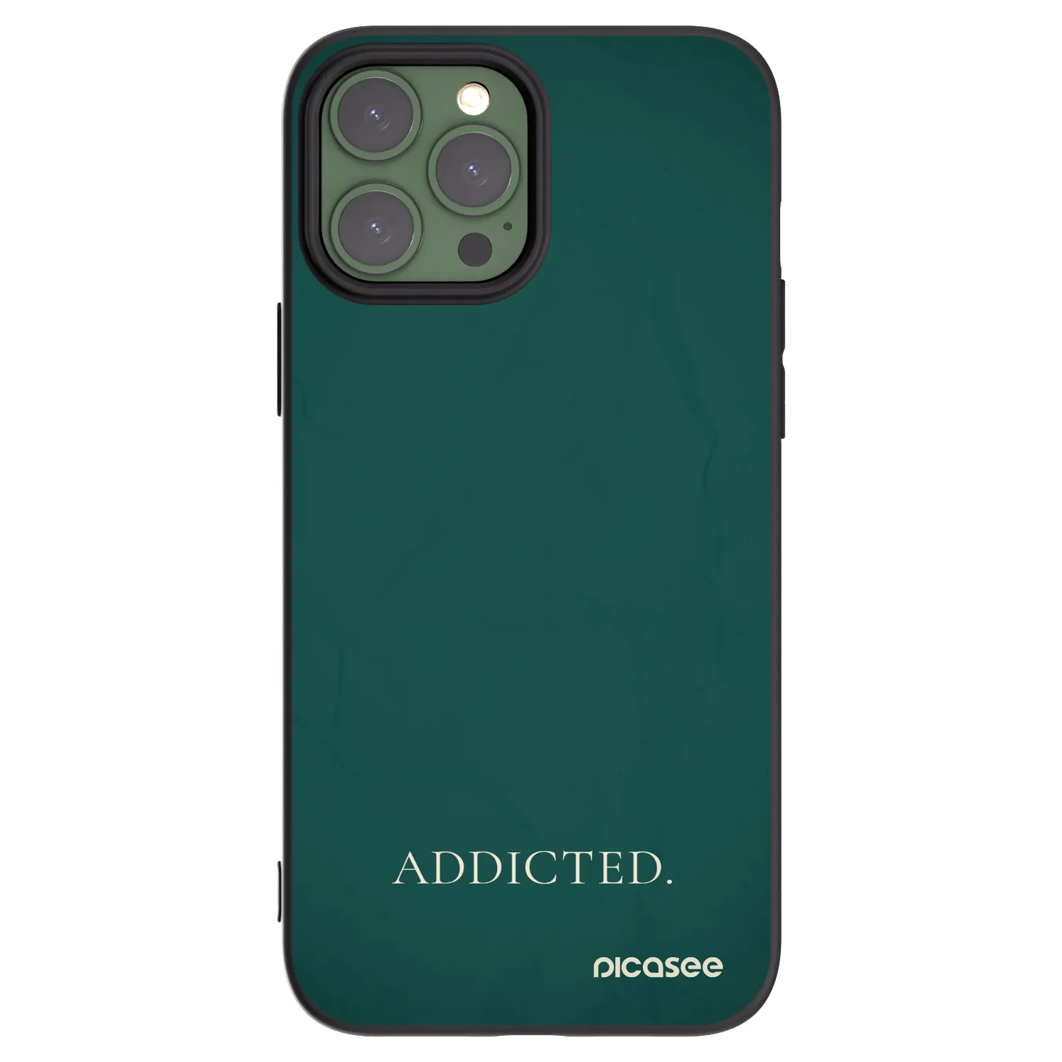 Picasee husă neagră din silicon pentru Apple iPhone 13 Pro Max - Addicted
