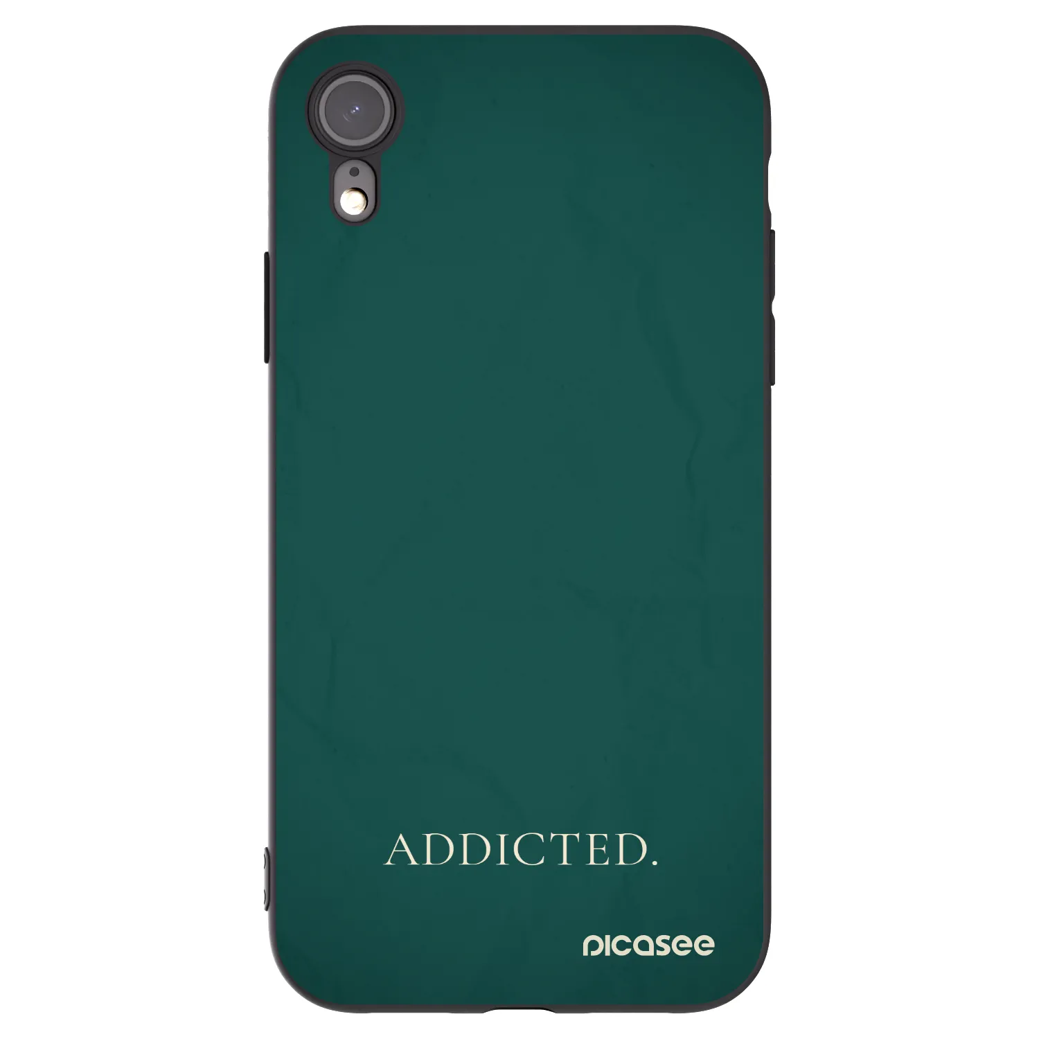 Picasee husă neagră din silicon pentru Apple iPhone XR - Addicted