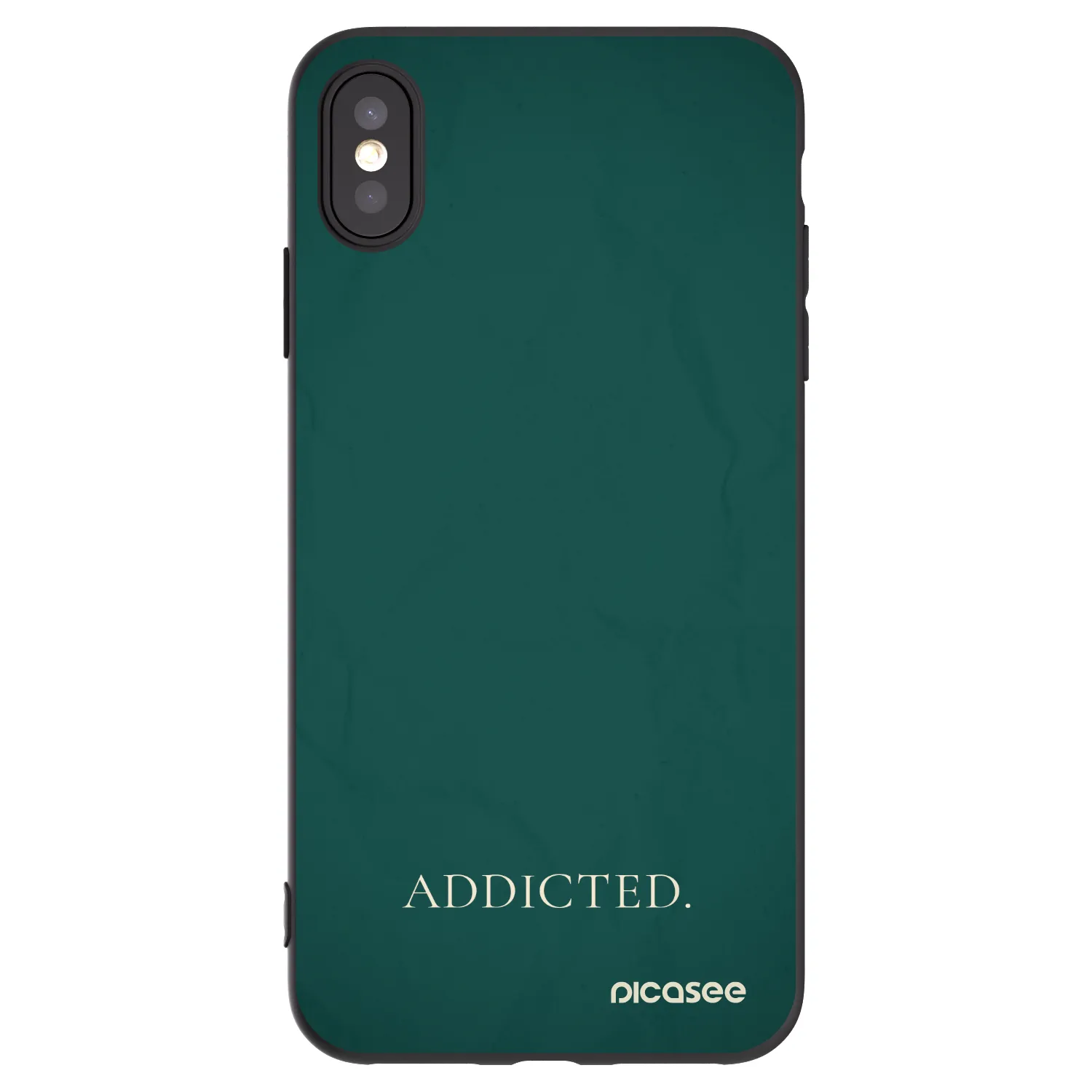 Picasee husă neagră din silicon pentru Apple iPhone XS Max - Addicted