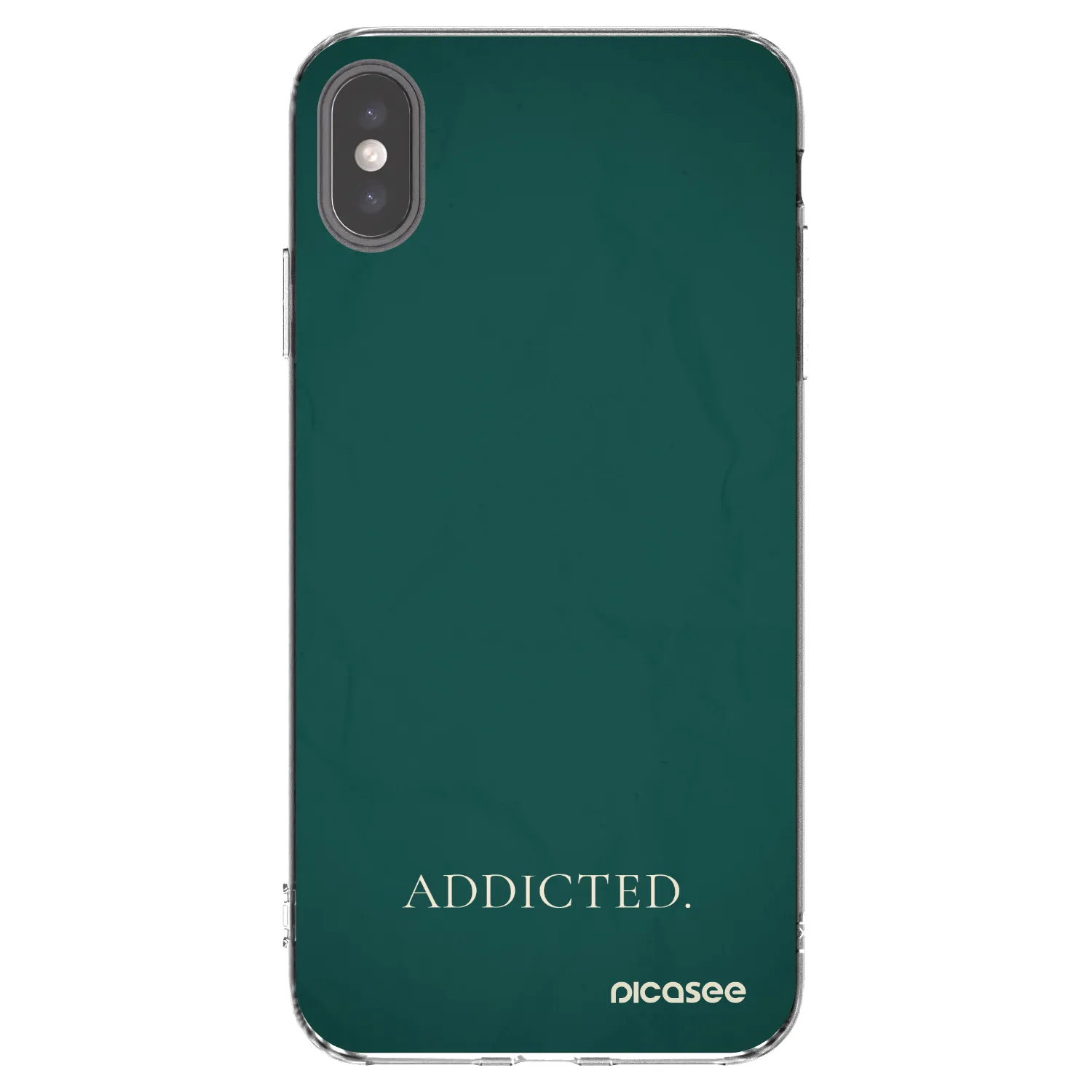 Picasee husă transparentă din silicon pentru Apple iPhone XS Max - Addicted