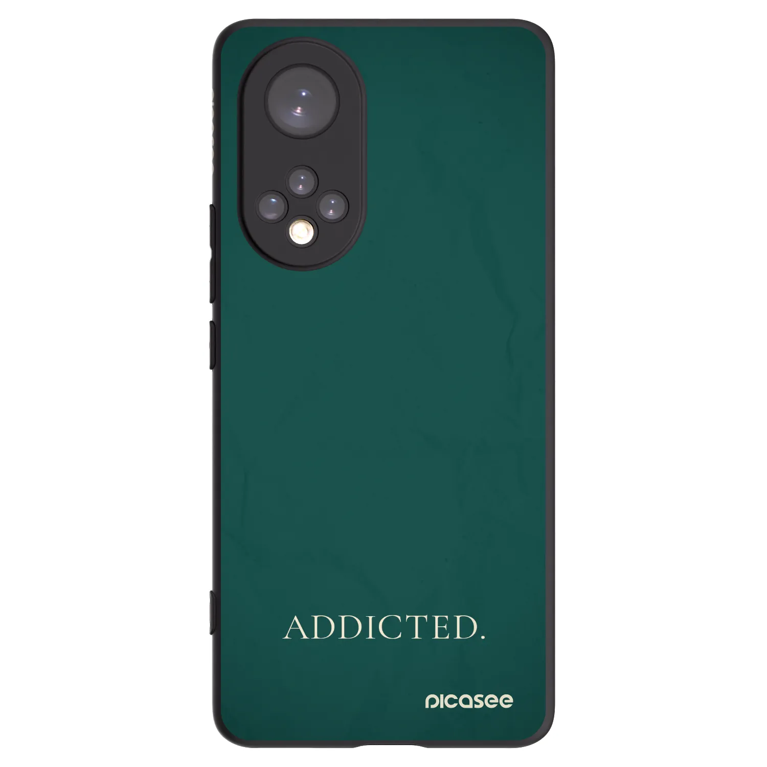 Picasee husă neagră din silicon pentru Honor 50 5G - Addicted