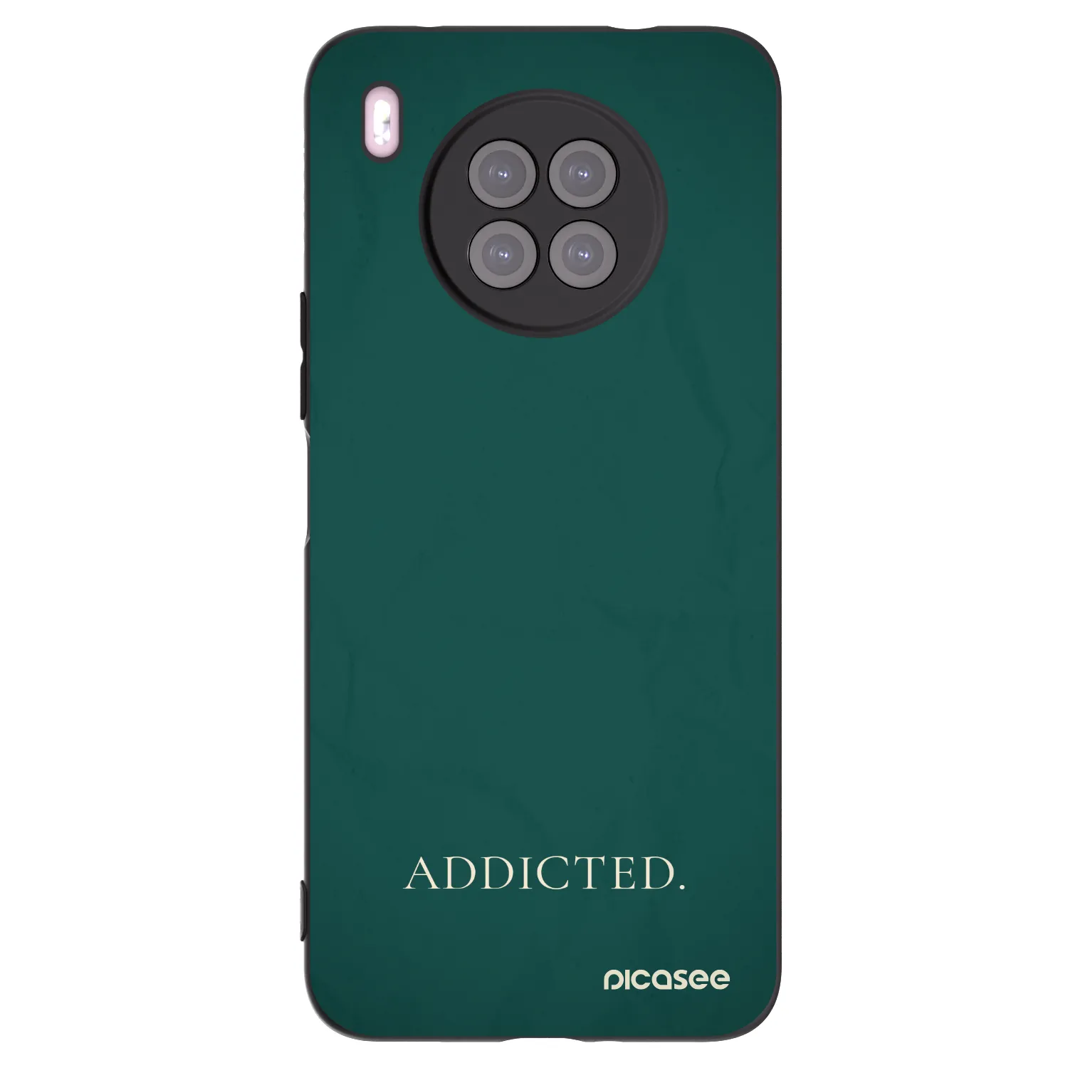 Picasee husă neagră din silicon pentru Huawei Nova 8i - Addicted
