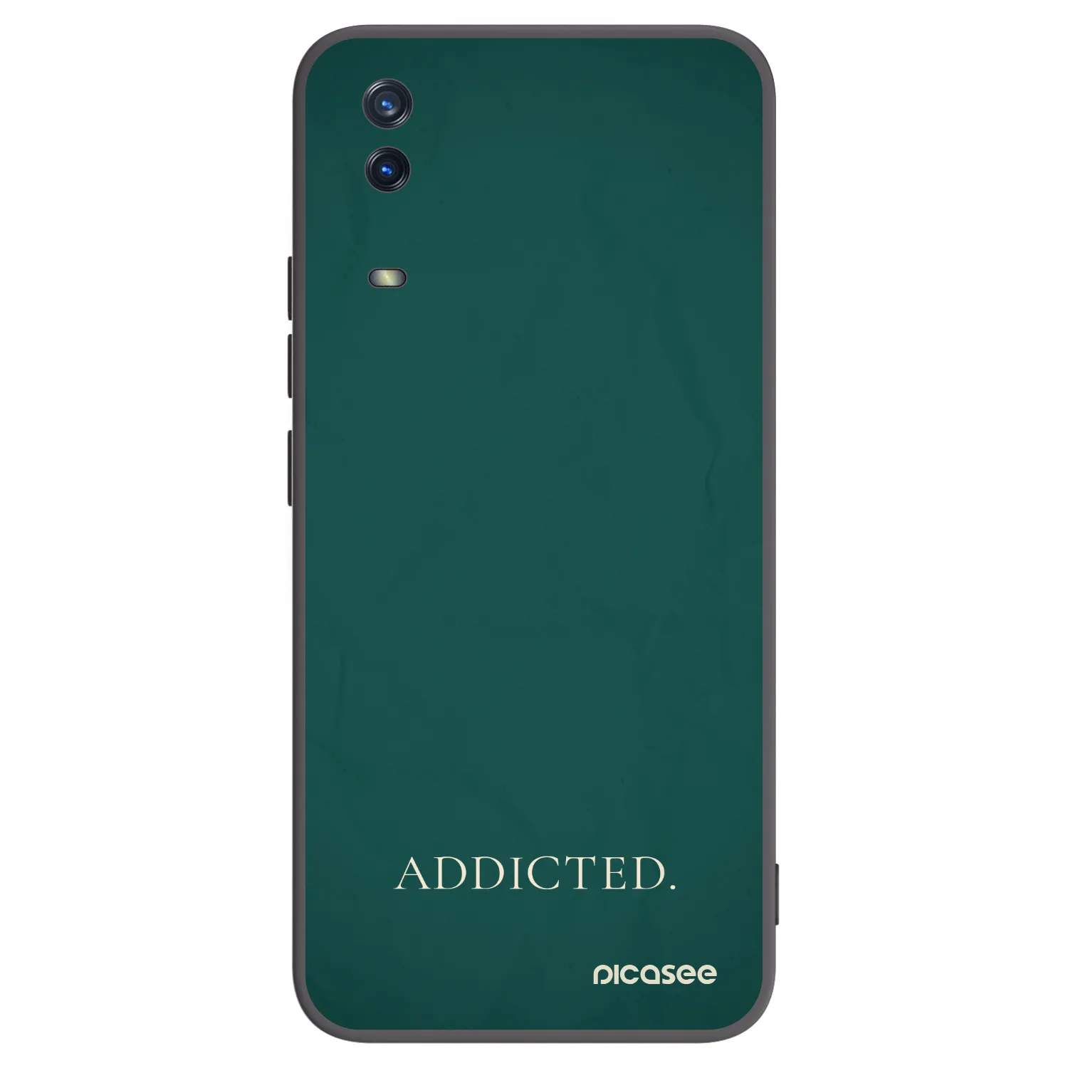 Picasee husă neagră din silicon pentru Vivo Y11s - Addicted