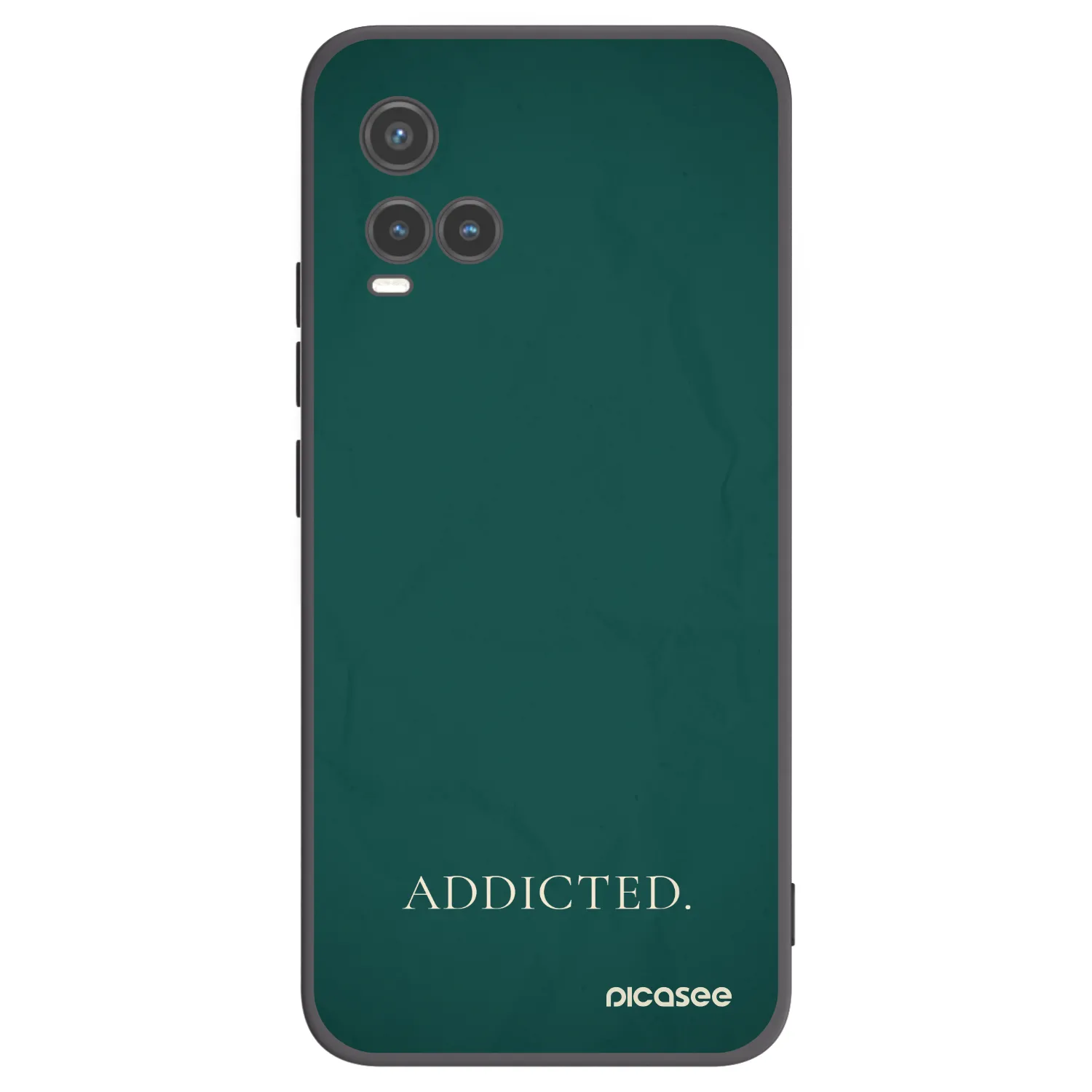 Picasee husă neagră din silicon pentru Vivo Y33s - Addicted