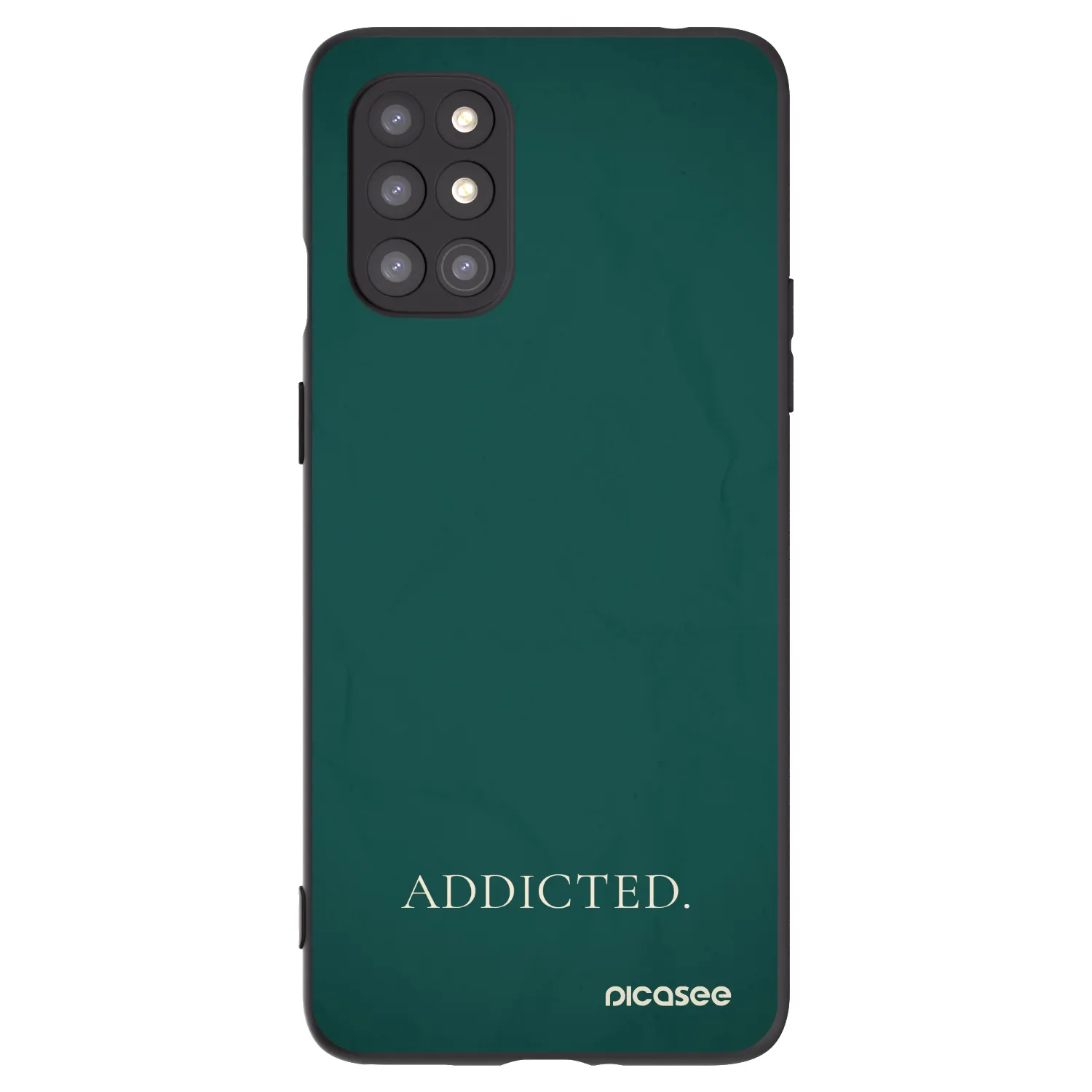 Picasee husă neagră din silicon pentru OnePlus 8T - Addicted