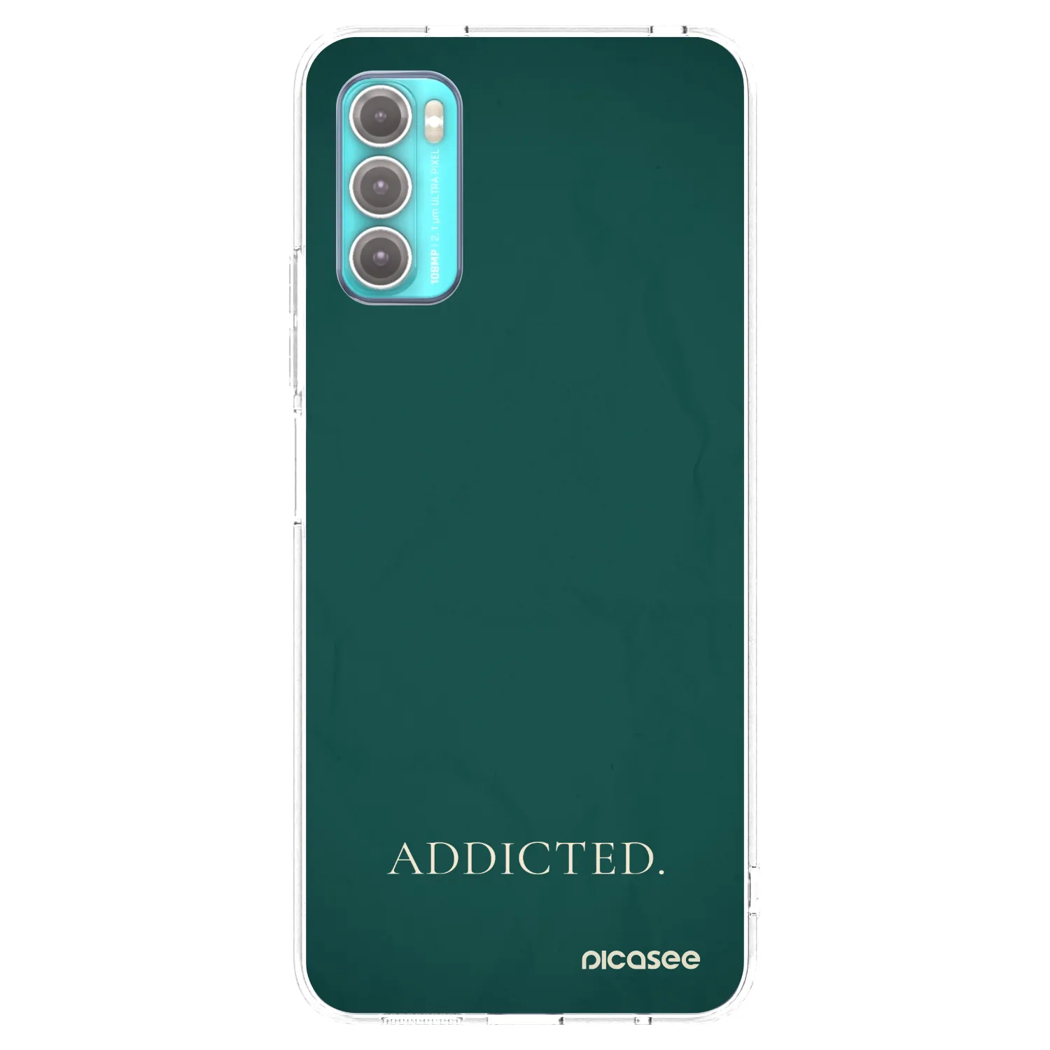 Picasee husă transparentă din silicon pentru Motorola Moto G60 - Addicted