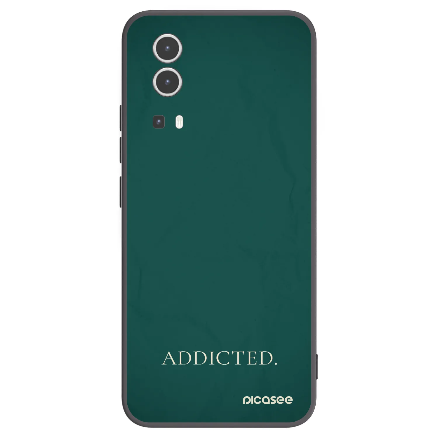 Picasee husă neagră din silicon pentru Vivo Y72 5G - Addicted