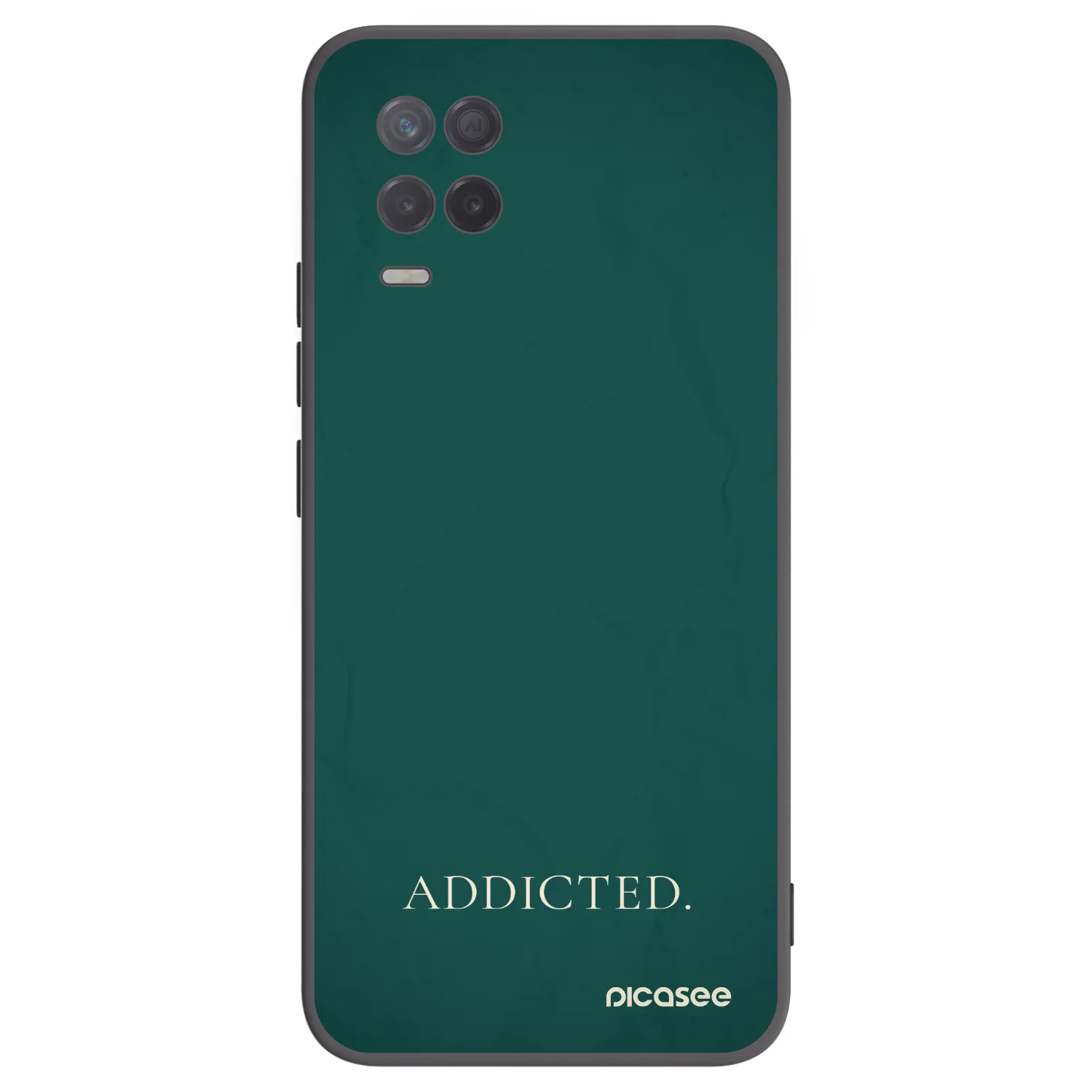 Picasee husă neagră din silicon pentru Realme 8 5G - Addicted