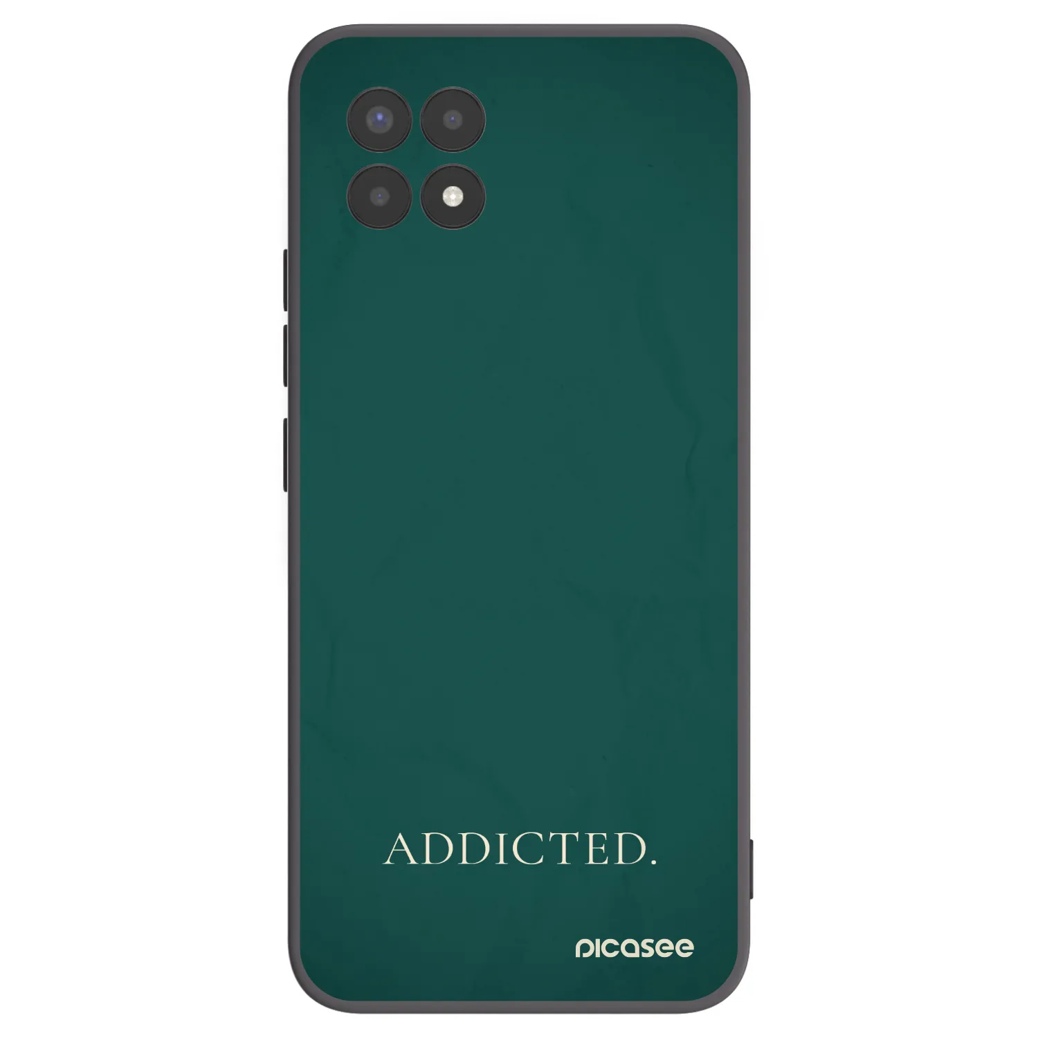 Picasee husă neagră din silicon pentru Realme 8i - Addicted