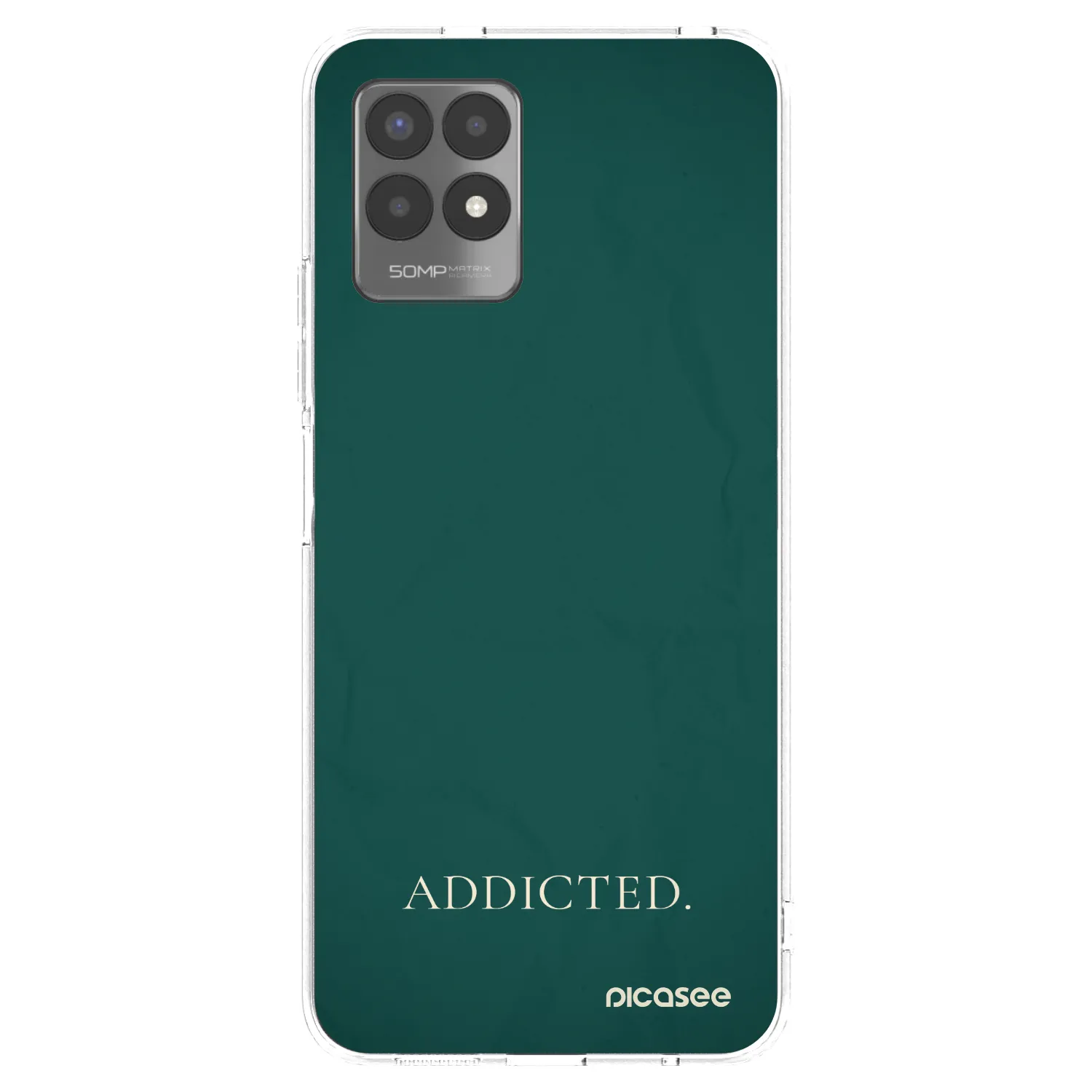 Picasee husă transparentă din silicon pentru Realme 8i - Addicted