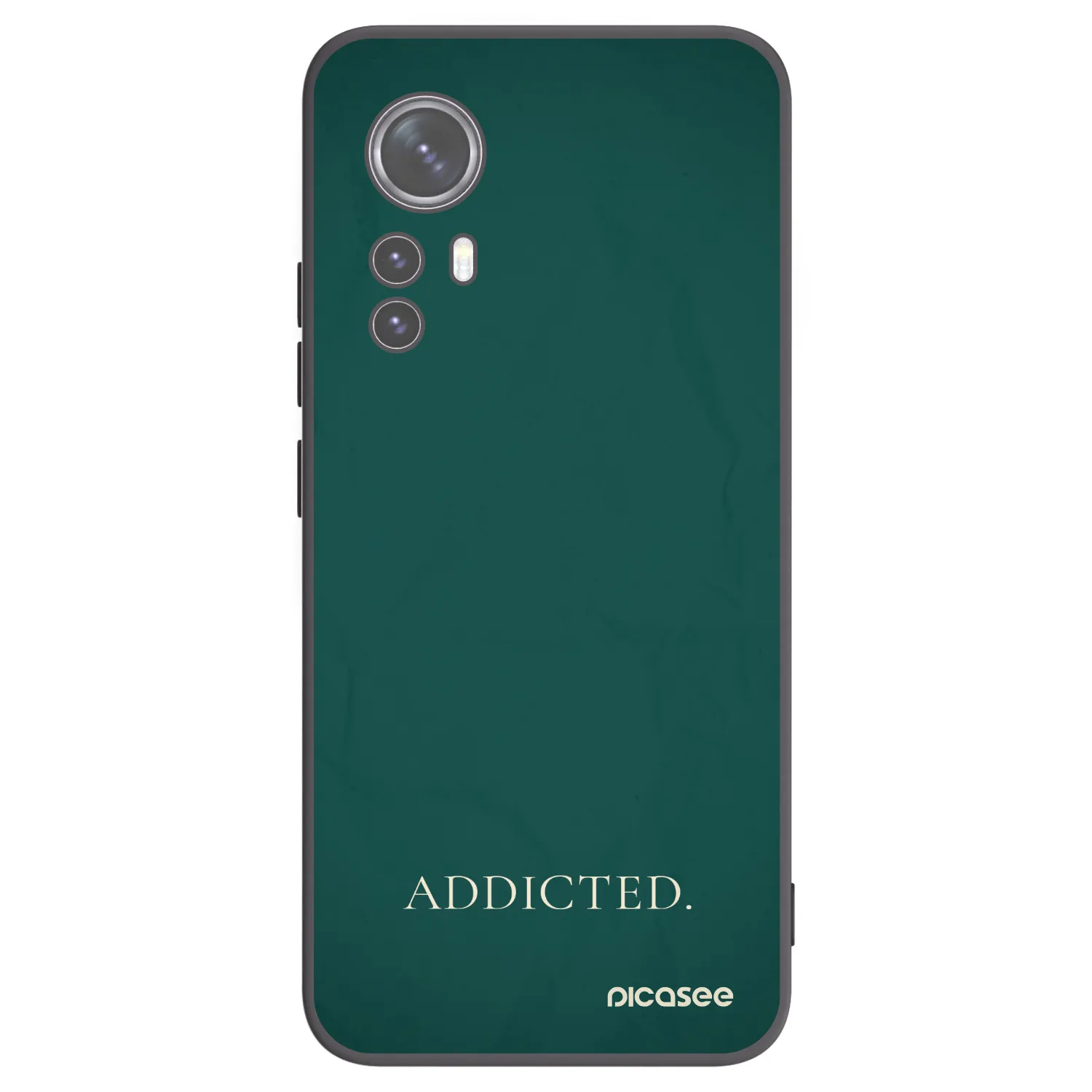 Picasee husă neagră din silicon pentru Xiaomi 12 - Addicted