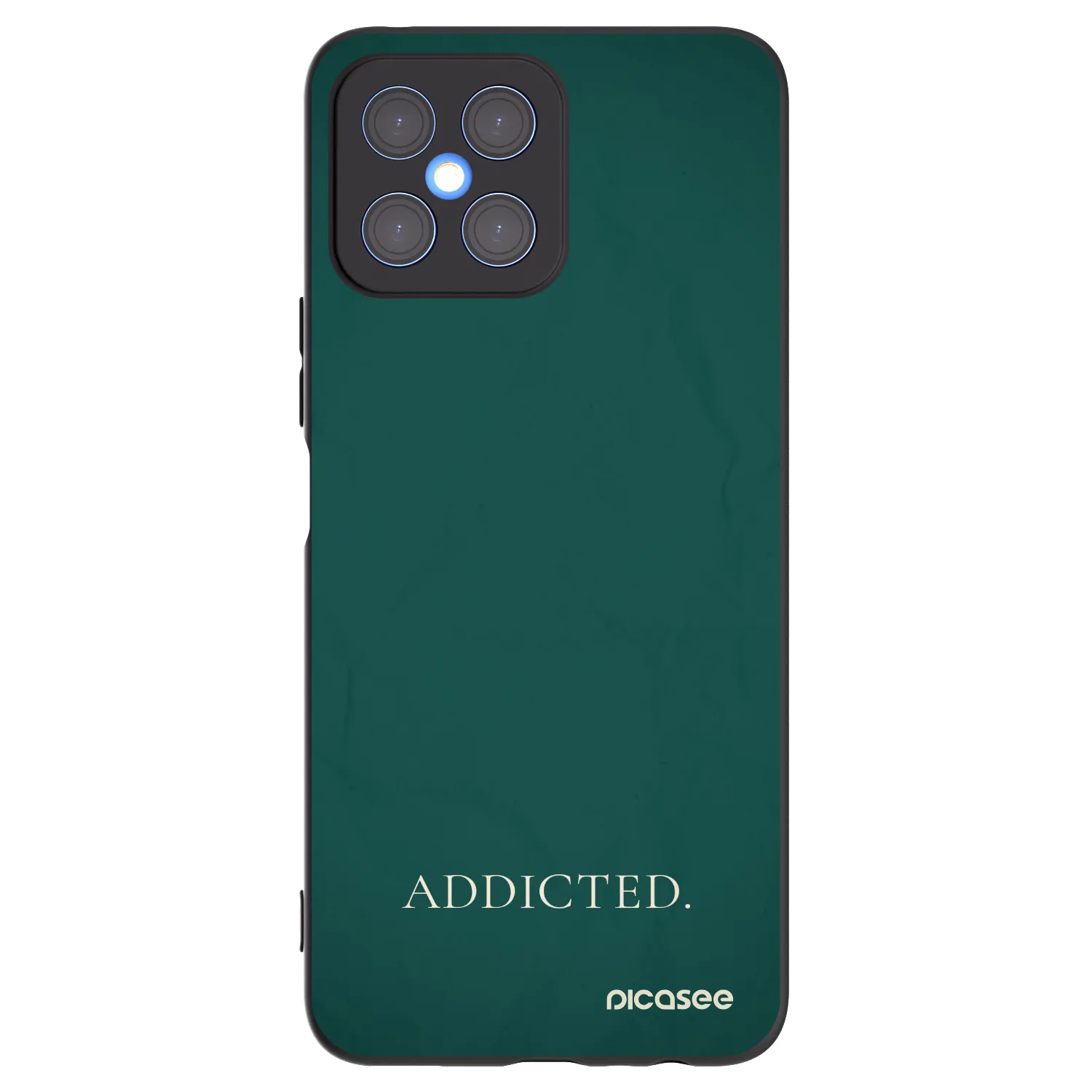 Picasee husă neagră din silicon pentru Honor X8 4G - Addicted