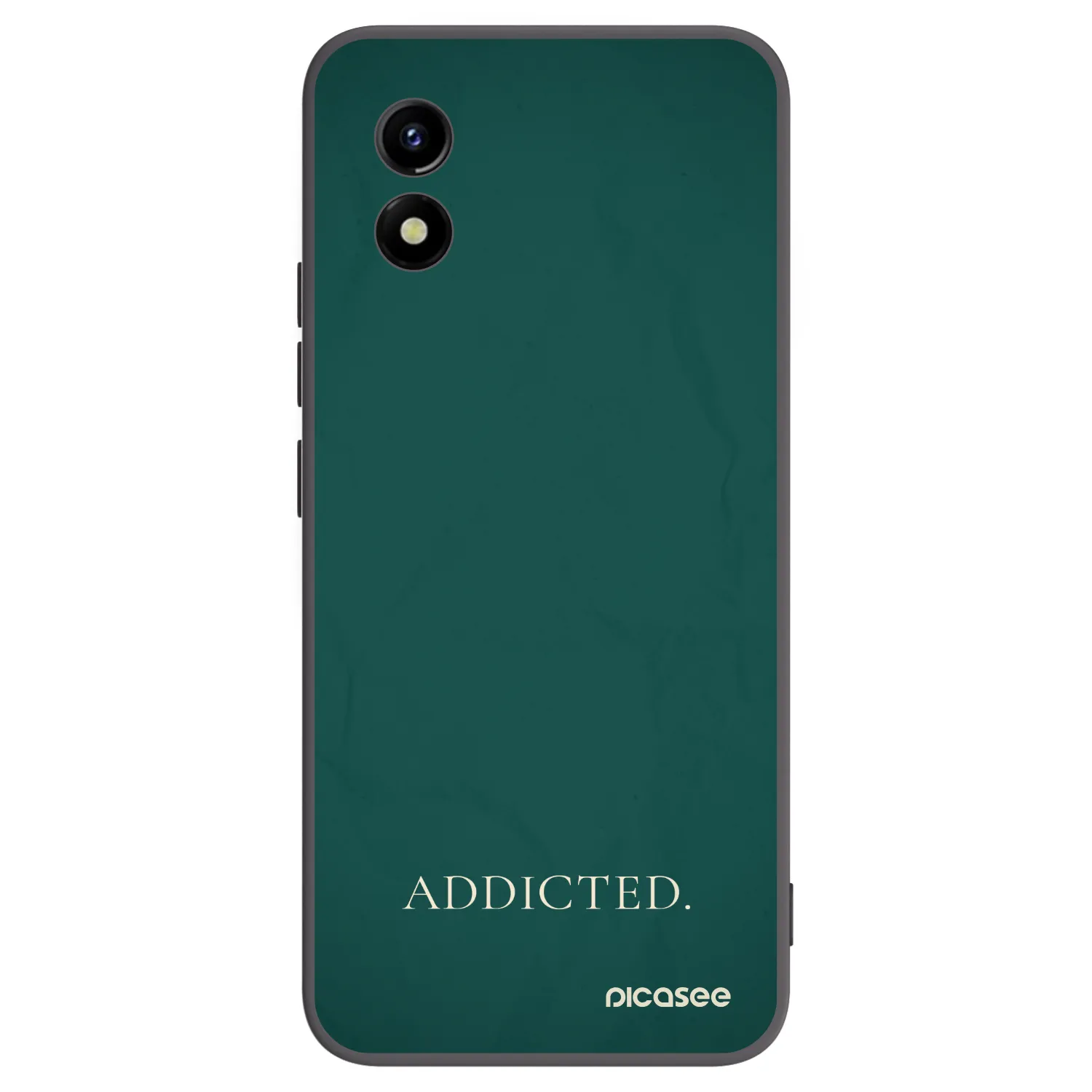 Picasee husă neagră din silicon pentru Vivo Y01 - Addicted
