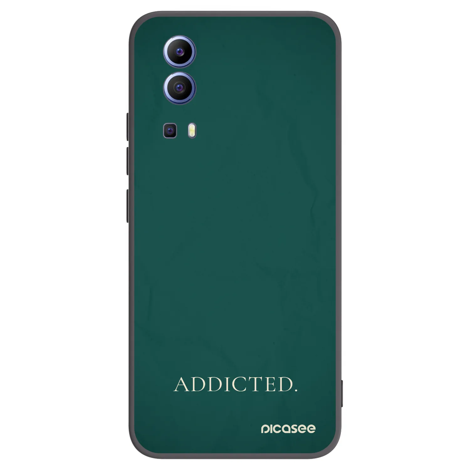 Picasee husă neagră din silicon pentru Vivo Y52 5G - Addicted
