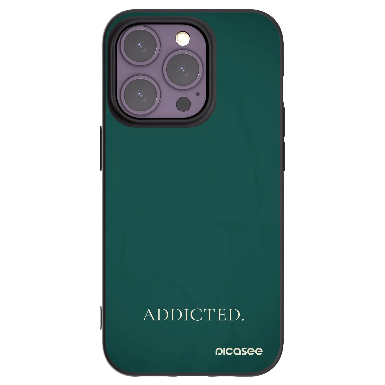 Picasee husă neagră din silicon pentru Apple iPhone 14 Pro - Addicted