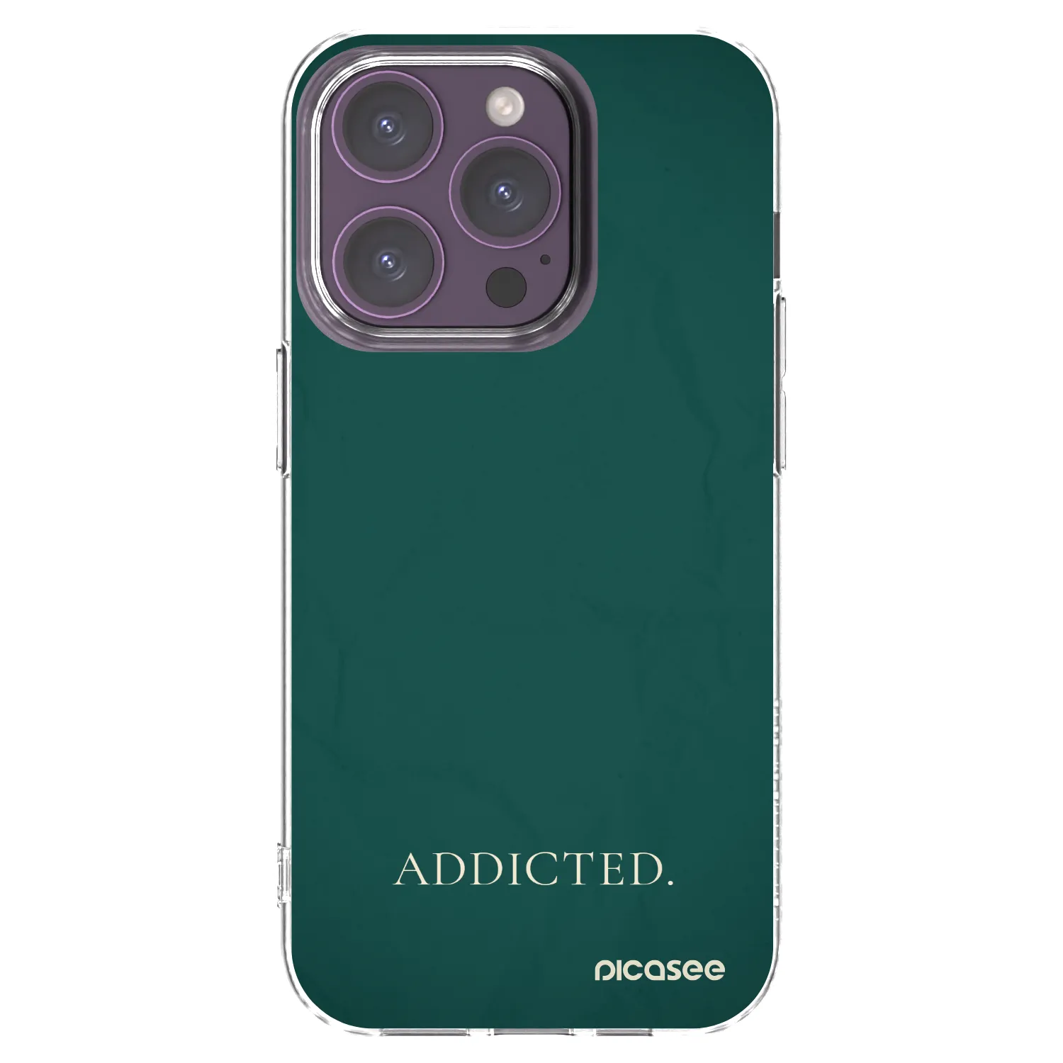 Picasee husă transparentă din silicon pentru Apple iPhone 14 Pro - Addicted