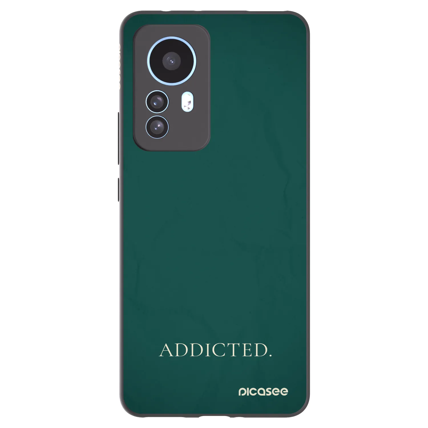 Picasee husă neagră din silicon pentru Xiaomi 12T - Addicted