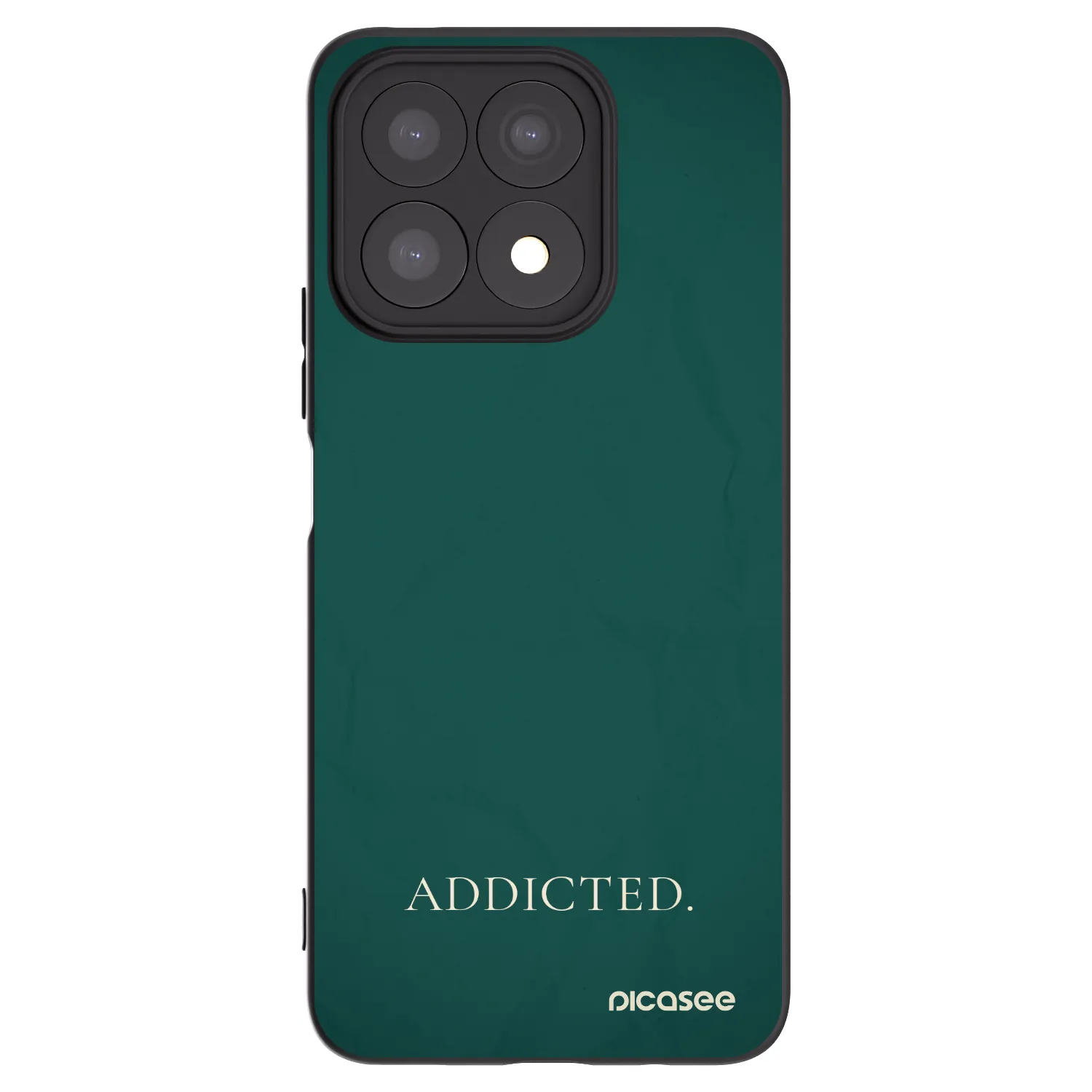 Picasee husă neagră din silicon pentru Honor X8a - Addicted
