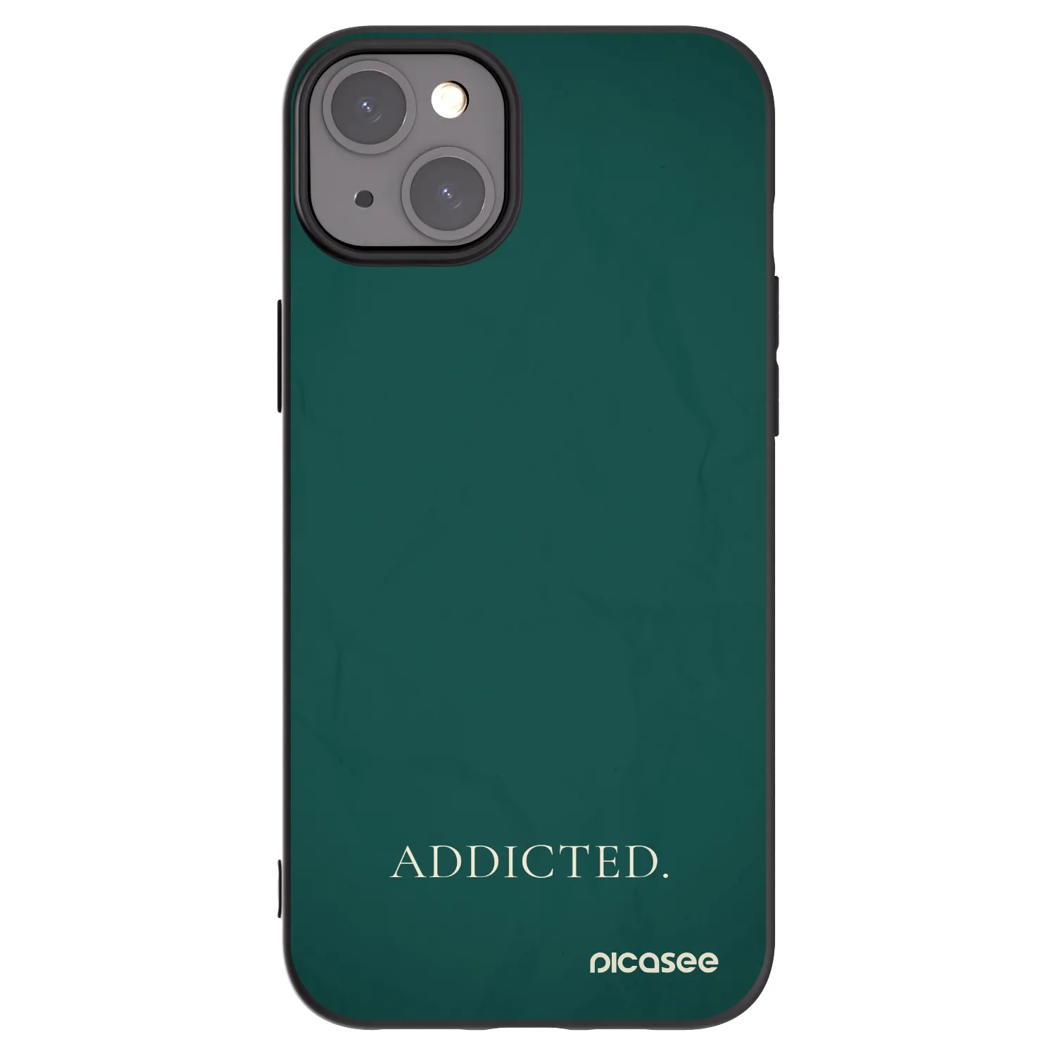 Picasee husă neagră din silicon pentru Apple iPhone 15 Plus - Addicted