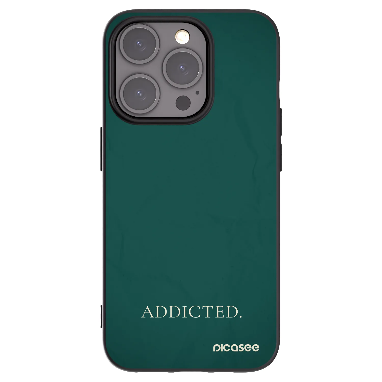 Picasee husă neagră din silicon pentru Apple iPhone 15 Pro - Addicted