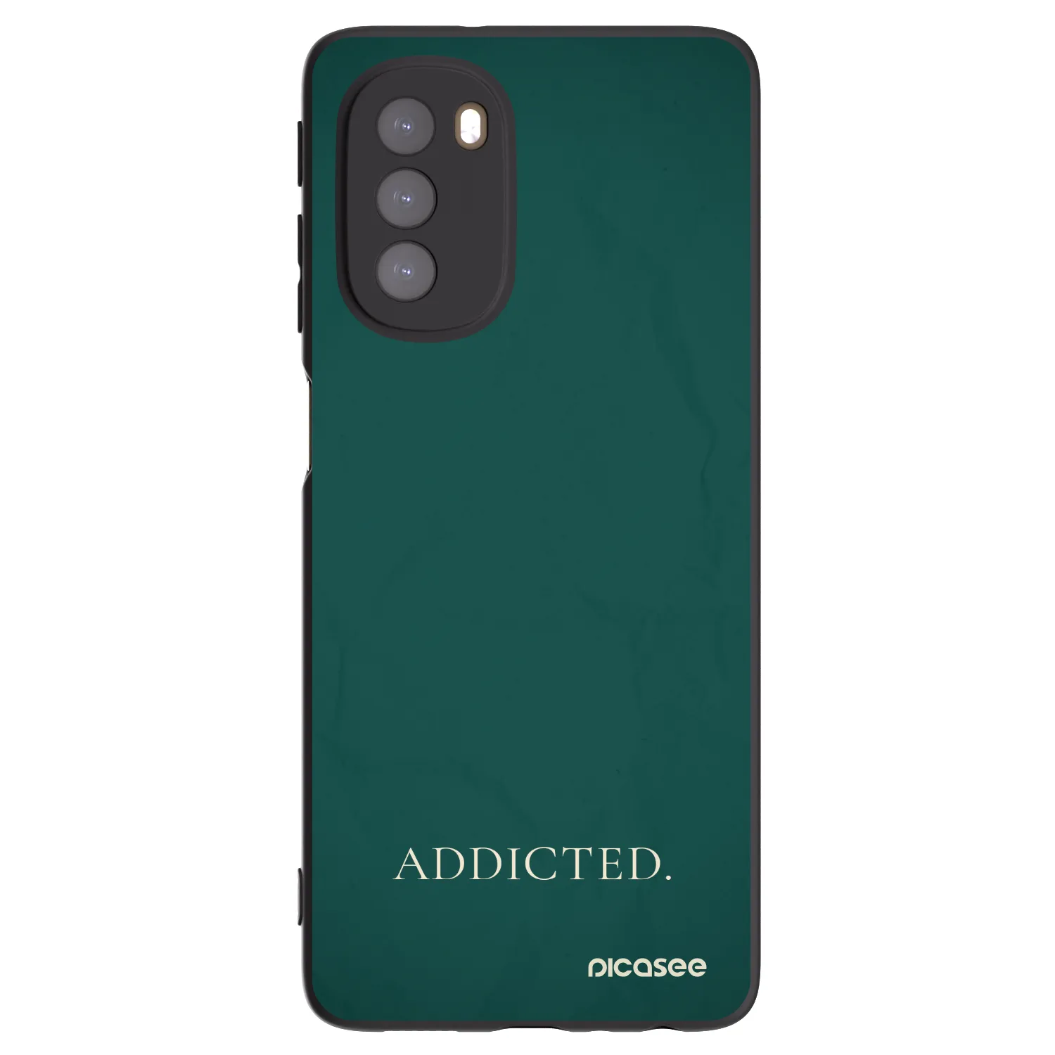 Picasee husă neagră din silicon pentru Motorola Moto G51 - Addicted