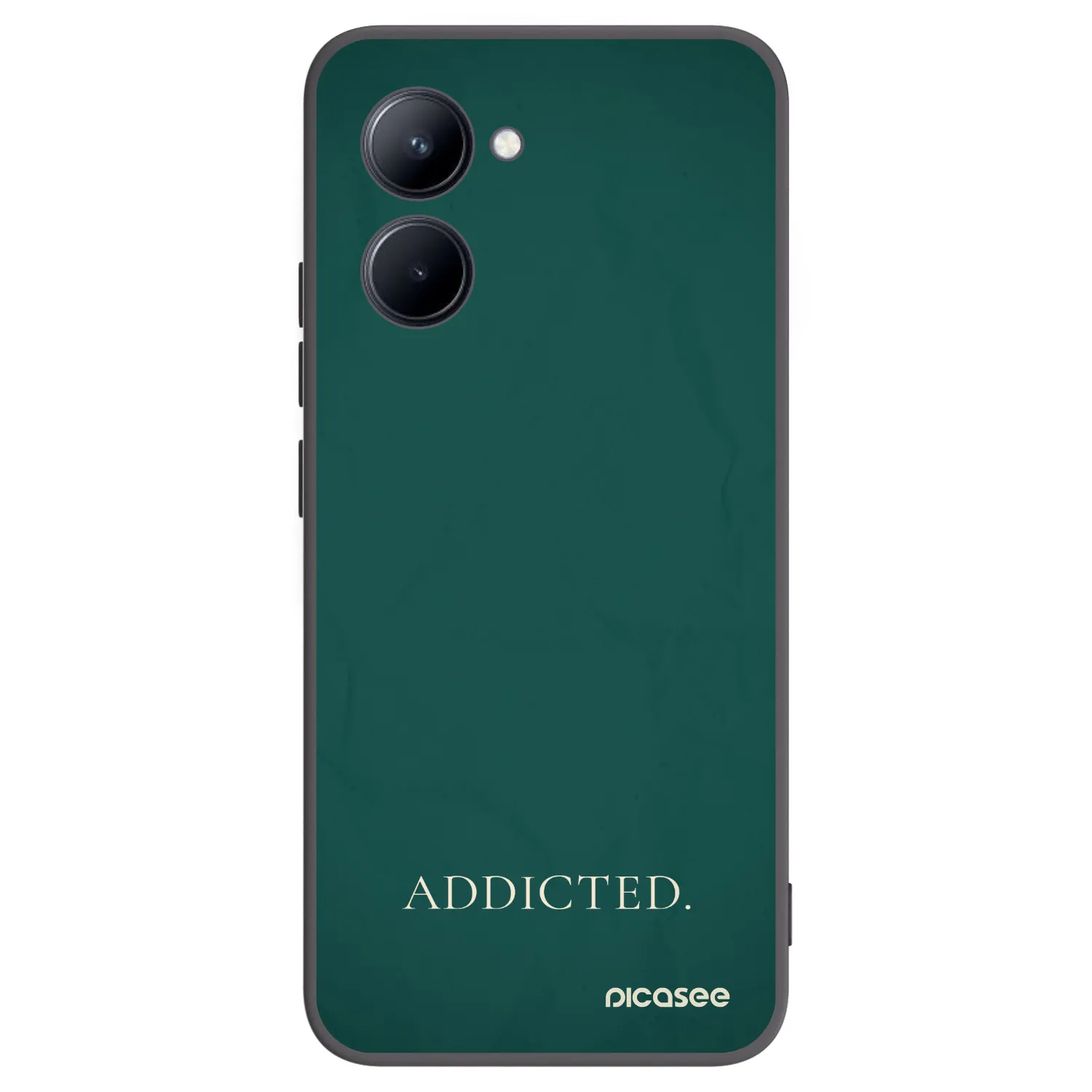 Picasee husă neagră din silicon pentru Realme C33 (2023) - Addicted