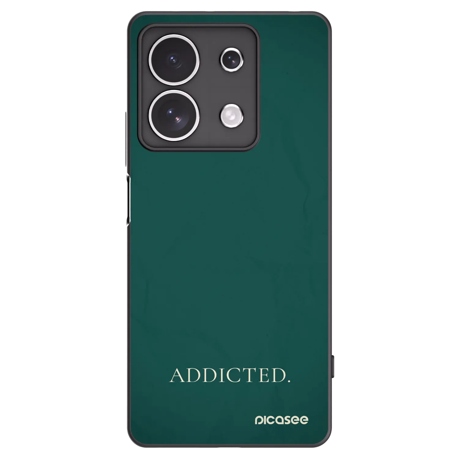 Picasee husă neagră din silicon pentru Xiaomi Redmi Note 13 4G - Addicted