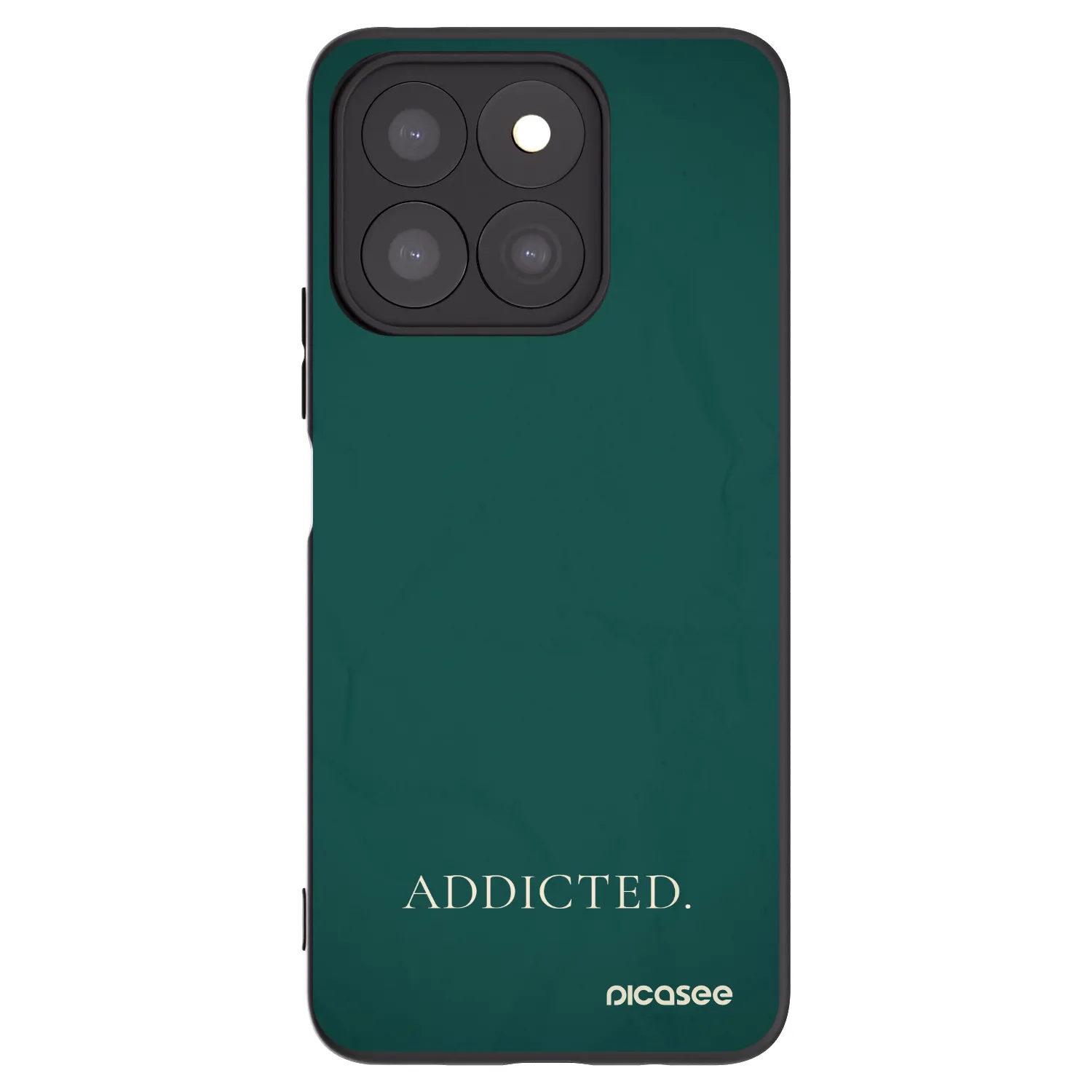 Picasee husă neagră din silicon pentru Honor X8b - Addicted