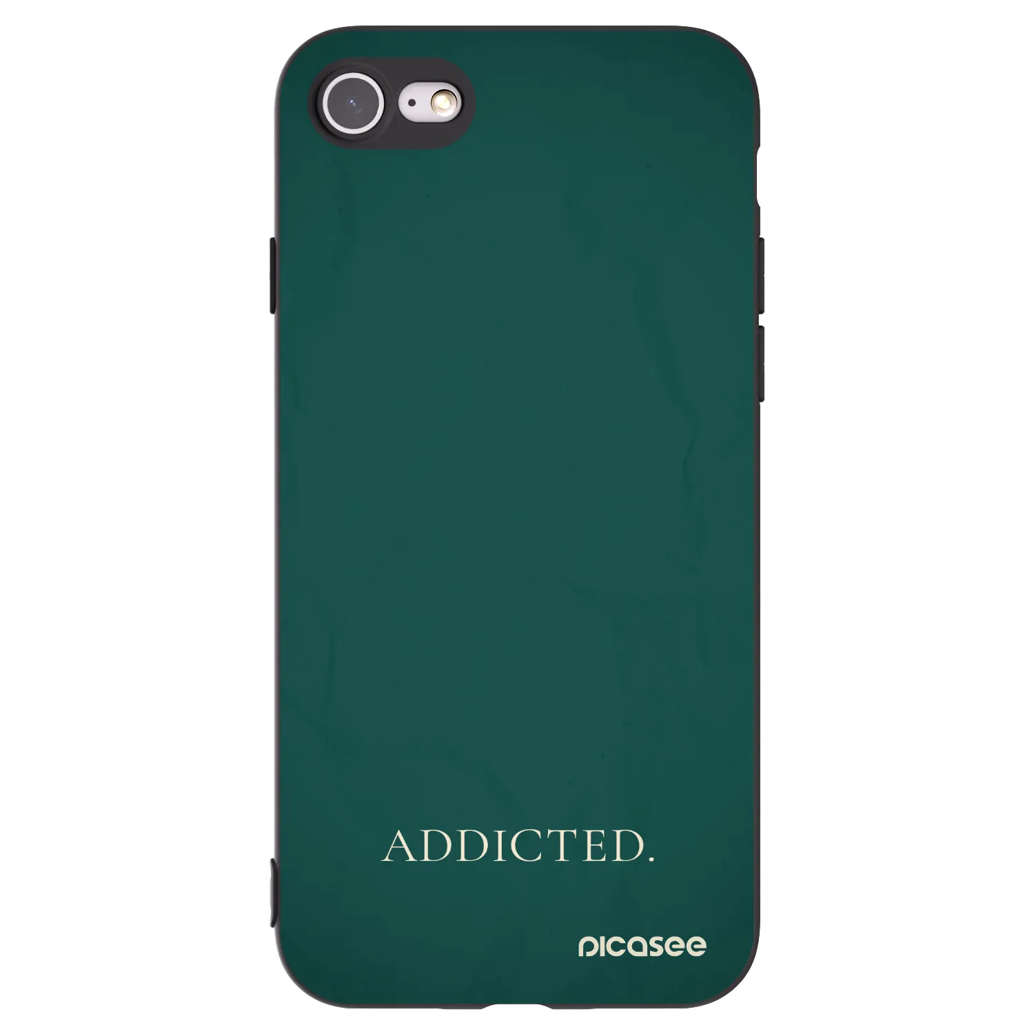 Picasee husă neagră din silicon pentru Apple iPhone 8 - Addicted