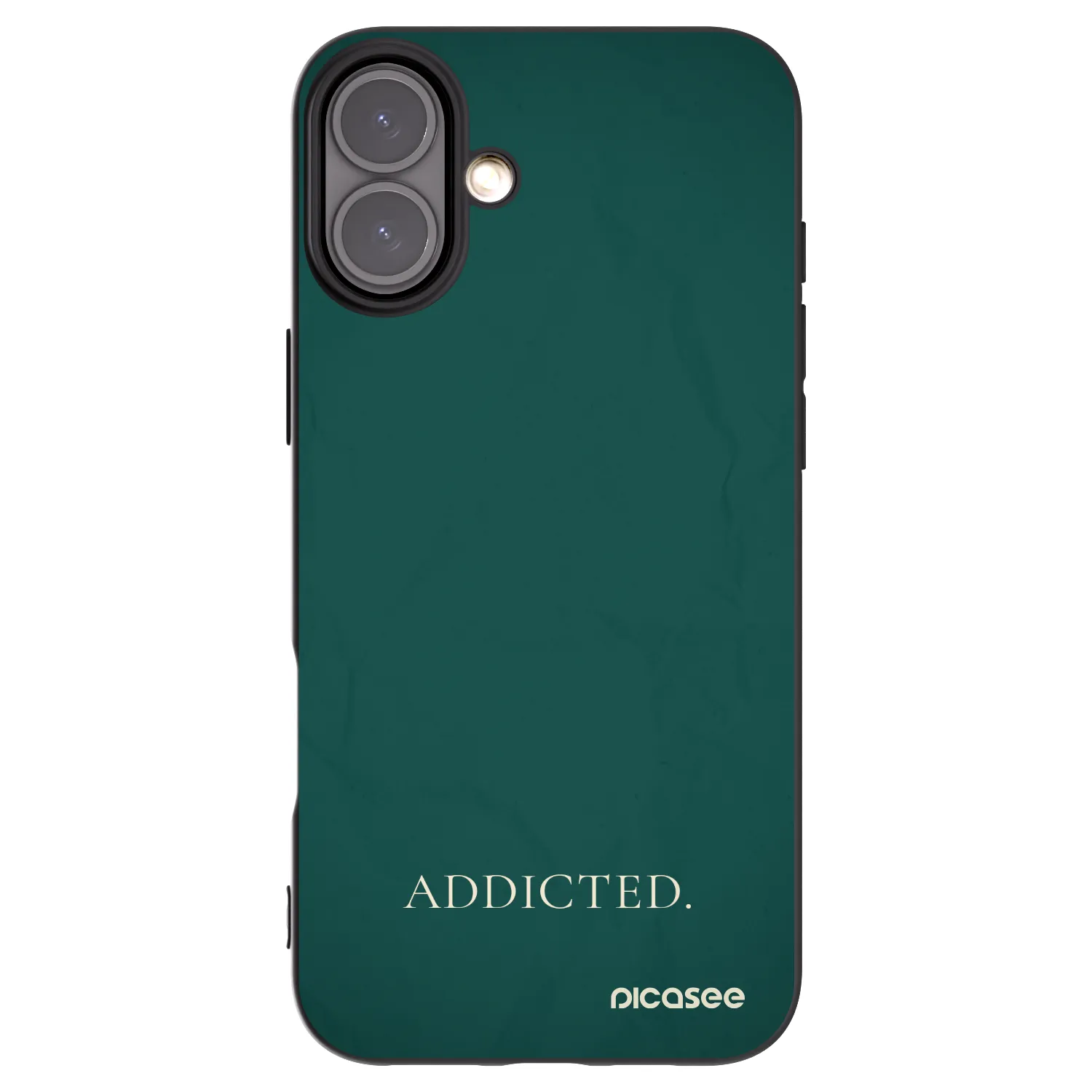 Picasee husă neagră din silicon pentru Apple iPhone 16 Plus - Addicted