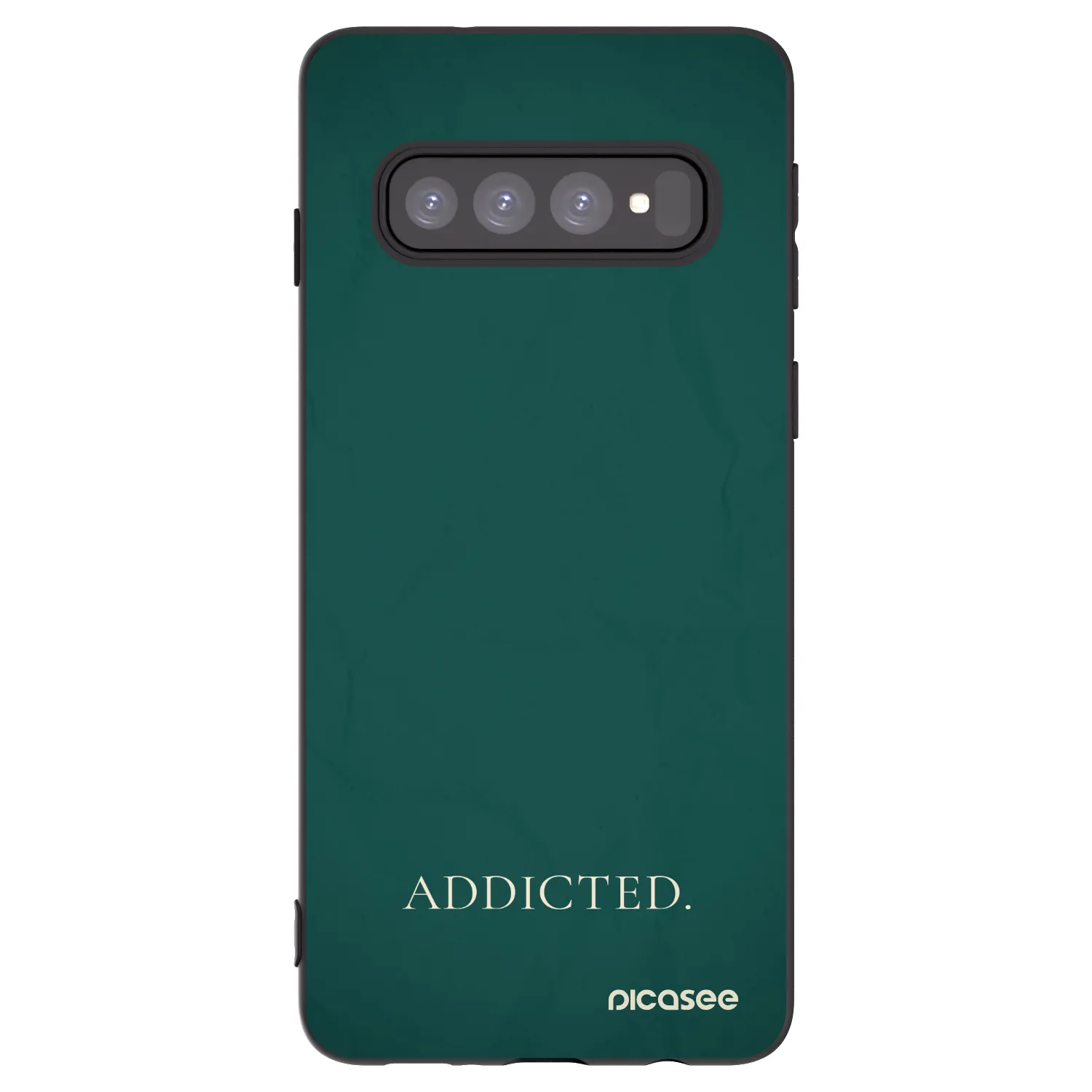 Picasee husă neagră din silicon pentru Samsung Galaxy S10 G973 - Addicted
