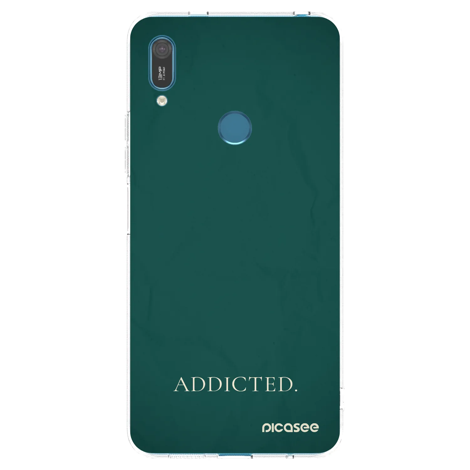 Picasee husă transparentă din silicon pentru Huawei Y7 2019 - Addicted