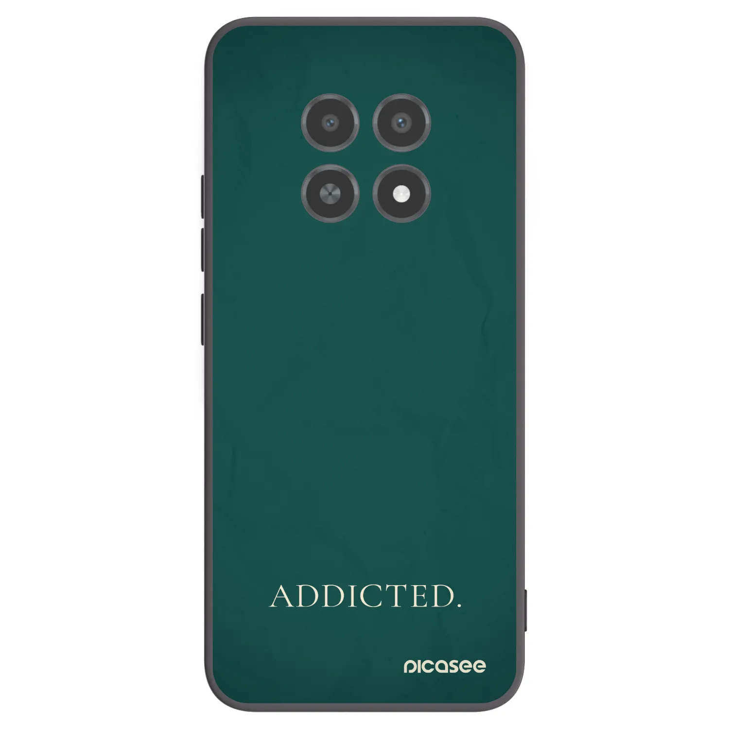 Picasee husă neagră din silicon pentru Realme 12X - Addicted