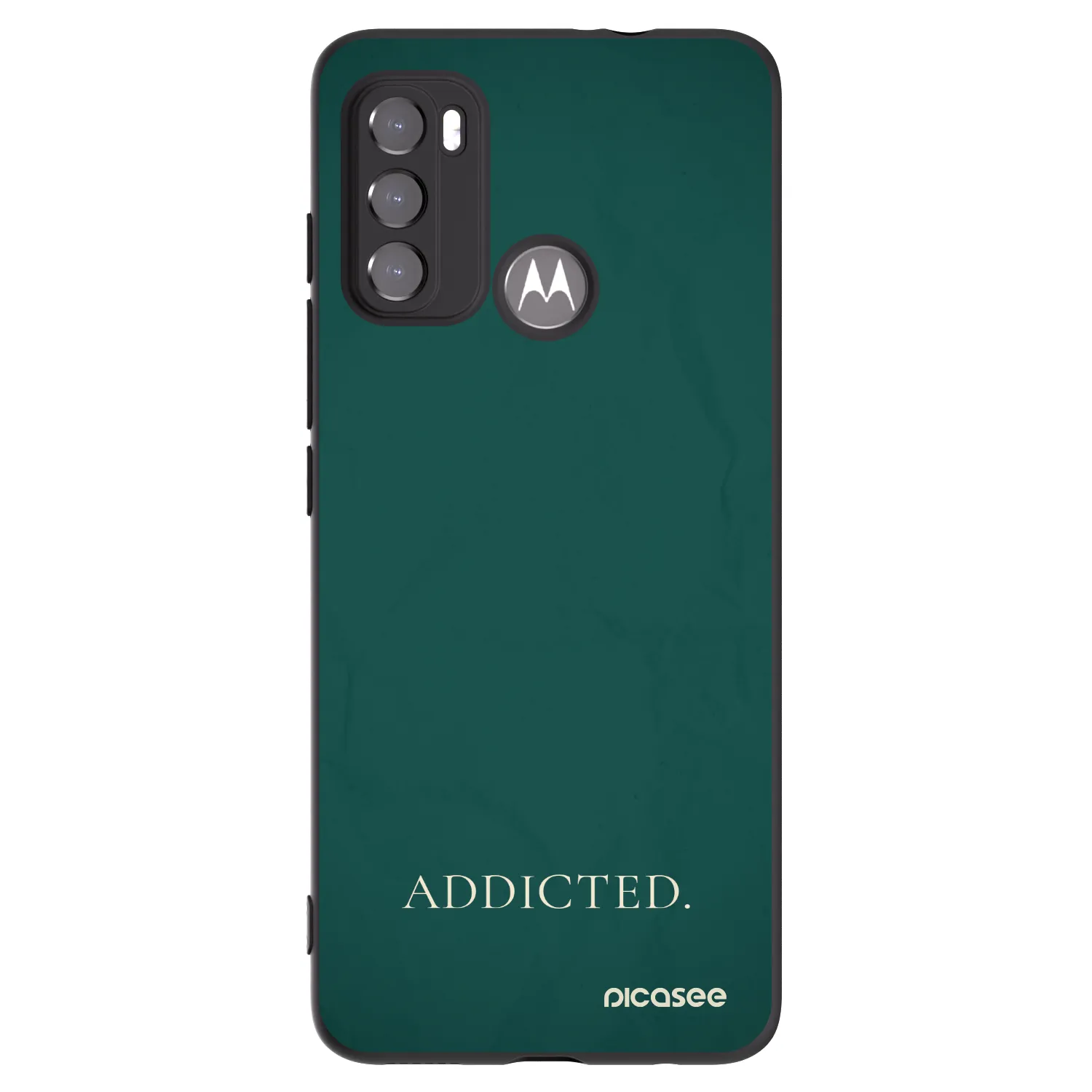Picasee husă neagră din silicon pentru Motorola Edge 60 5G - Addicted