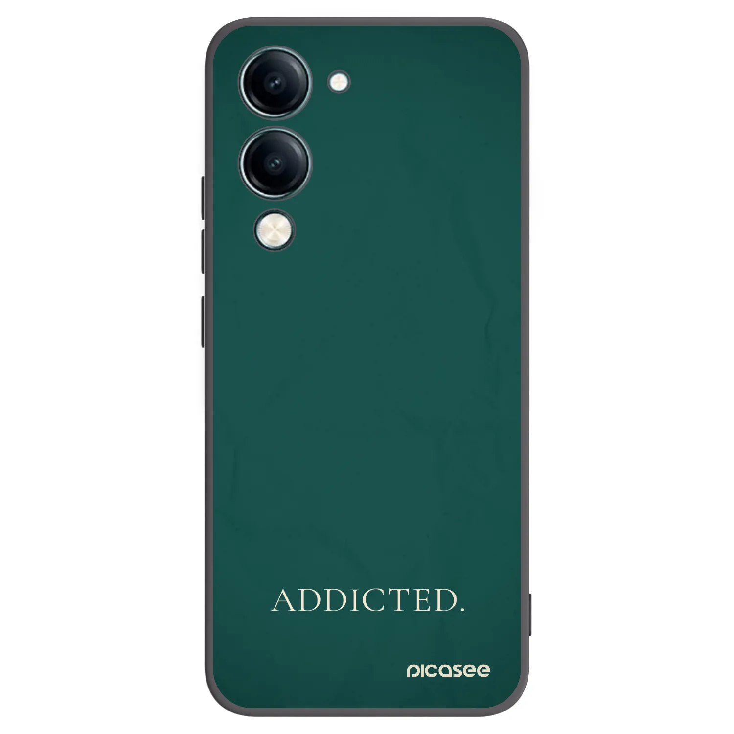 Picasee husă neagră din silicon pentru Vivo Y29s 5G - Addicted