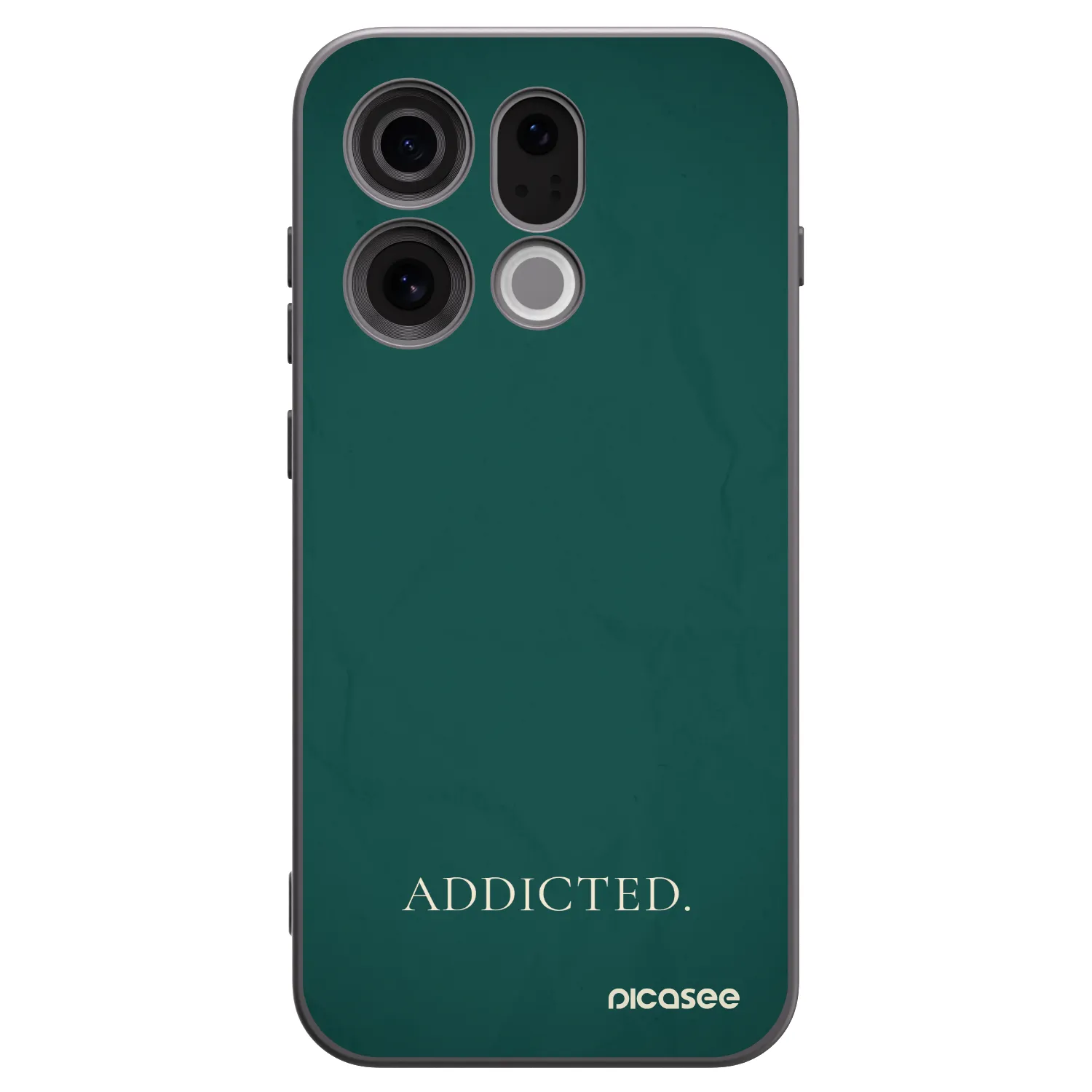 Picasee husă neagră din silicon pentru OPPO Find X9 - Addicted